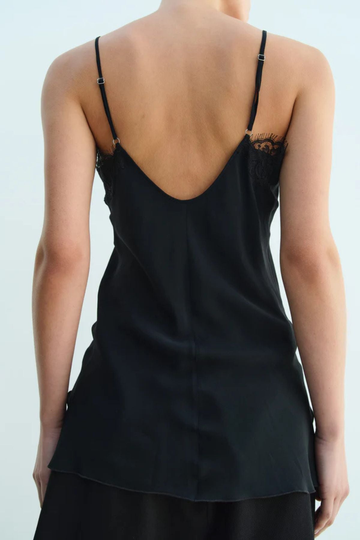 Rika Studios Lace Camisole Silk - Black