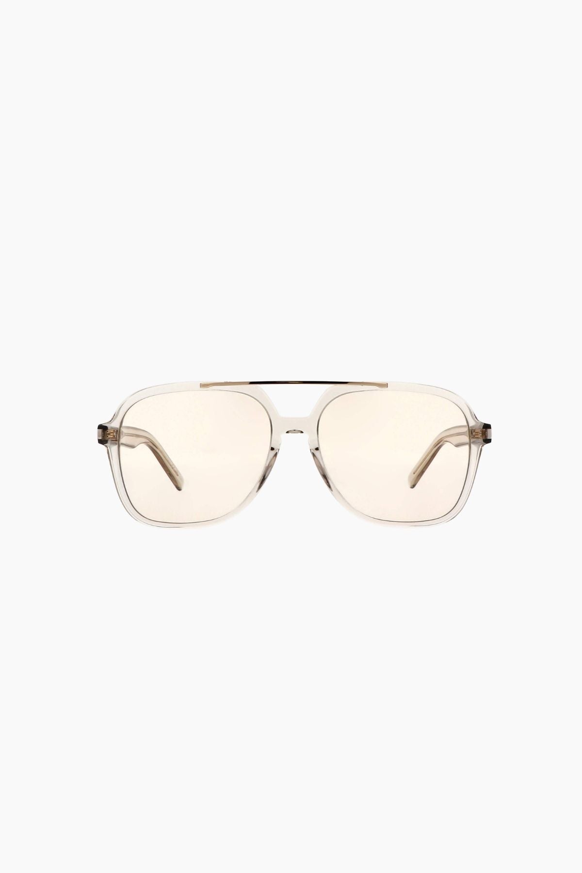 Saint Laurent New Wave Sunglasses – Beige