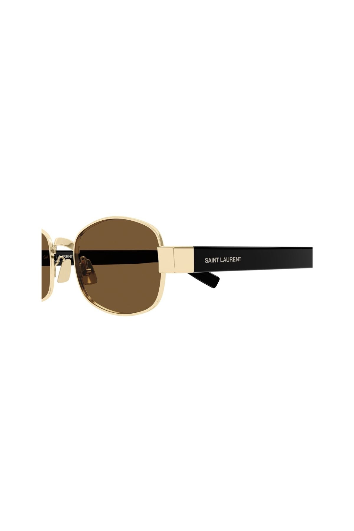 Saint Laurent Rectangle Frame Sunglasses - Gold