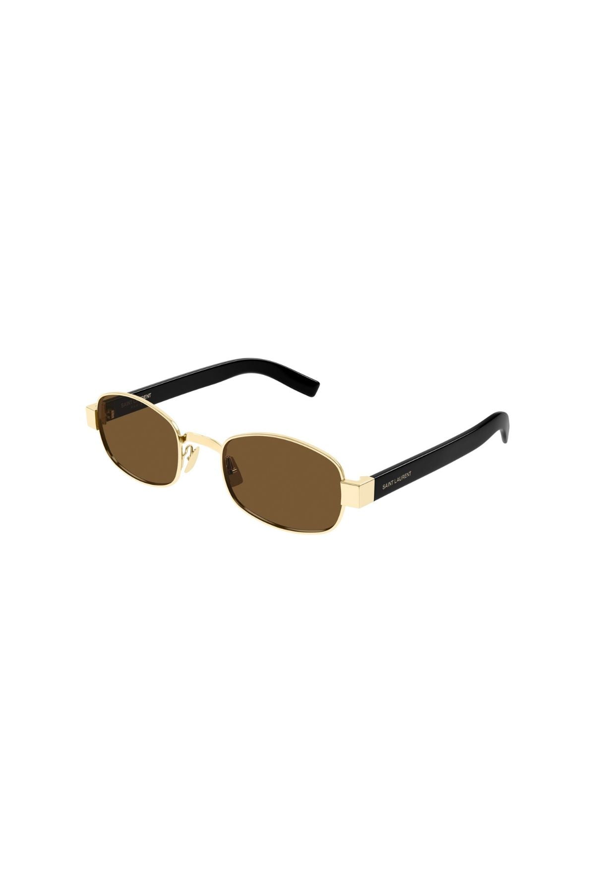 Saint Laurent Rectangle Frame Sunglasses - Gold