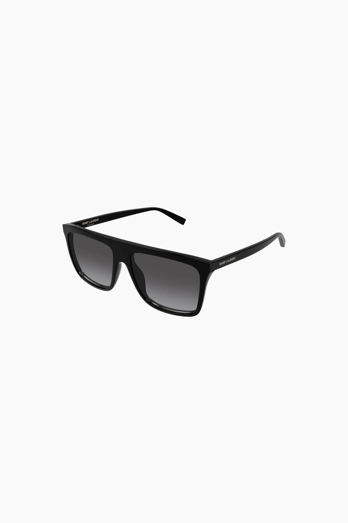 Saint Laurent Square Frame Sunglasses - Black/ Grey