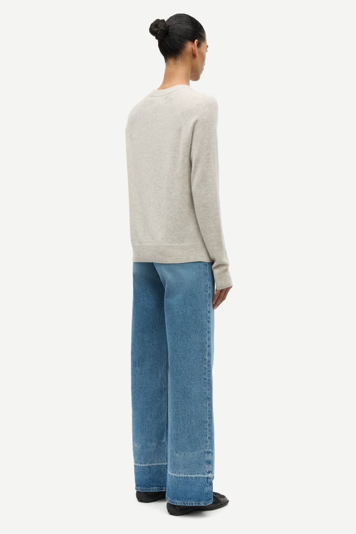 Samsøe Samsøe Boston O-Neck Jumper - Overcast Melange