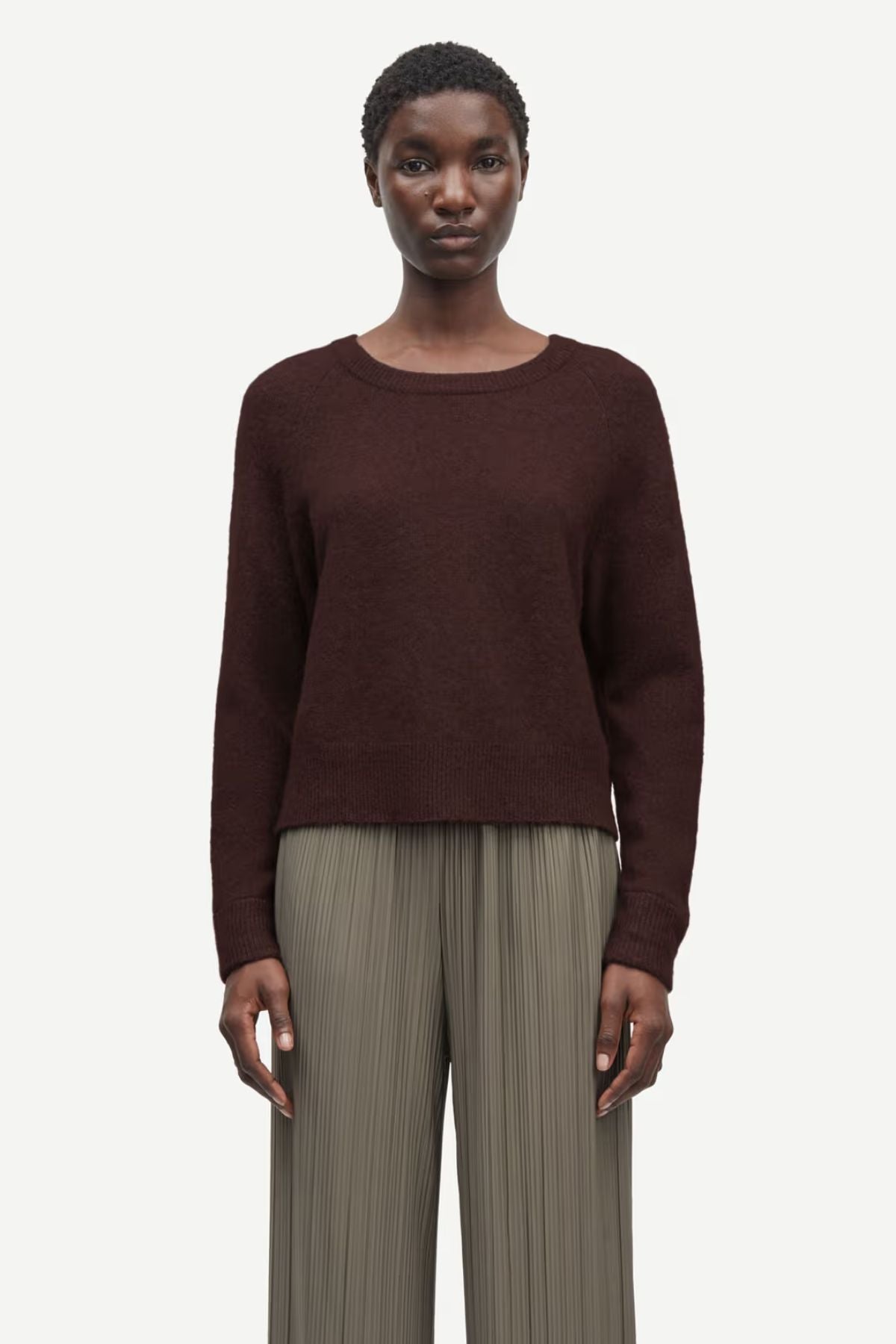 Samsøe Samsøe Nor O-N Short Jumper - Black Coffee