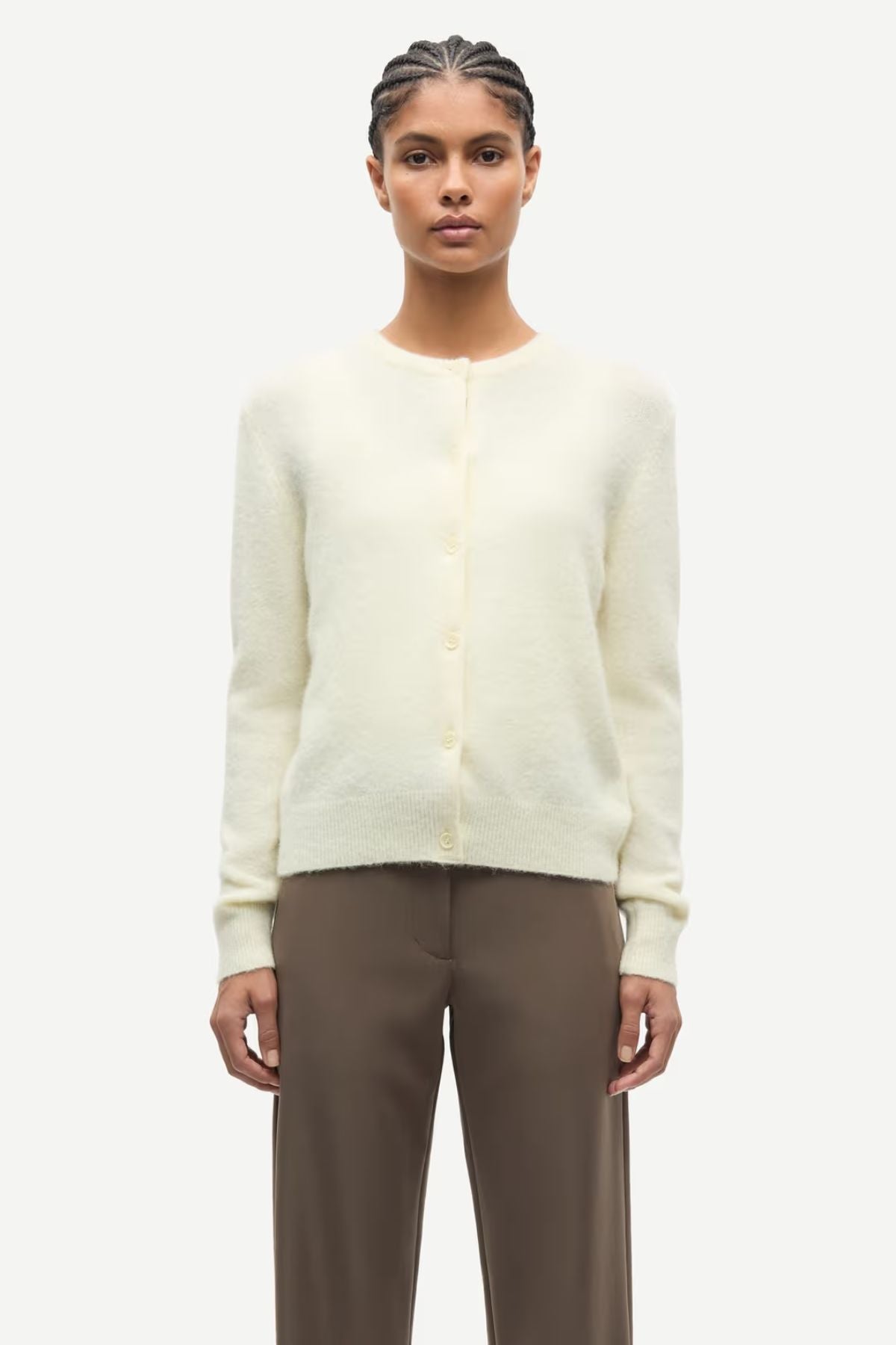 Samsøe Samsøe Nor Short Cardigan - Ethereal Green