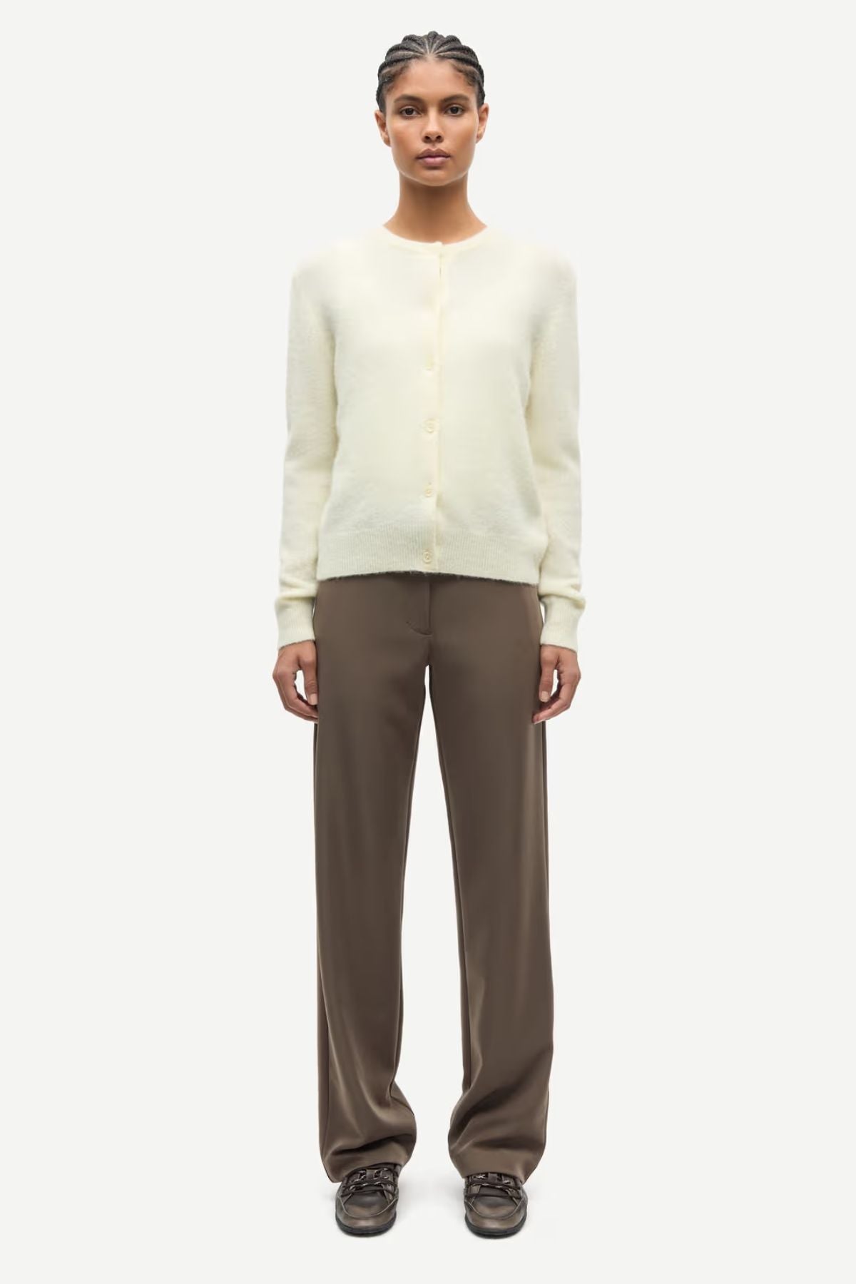 Samsøe Samsøe Nor Short Cardigan - Ethereal Green