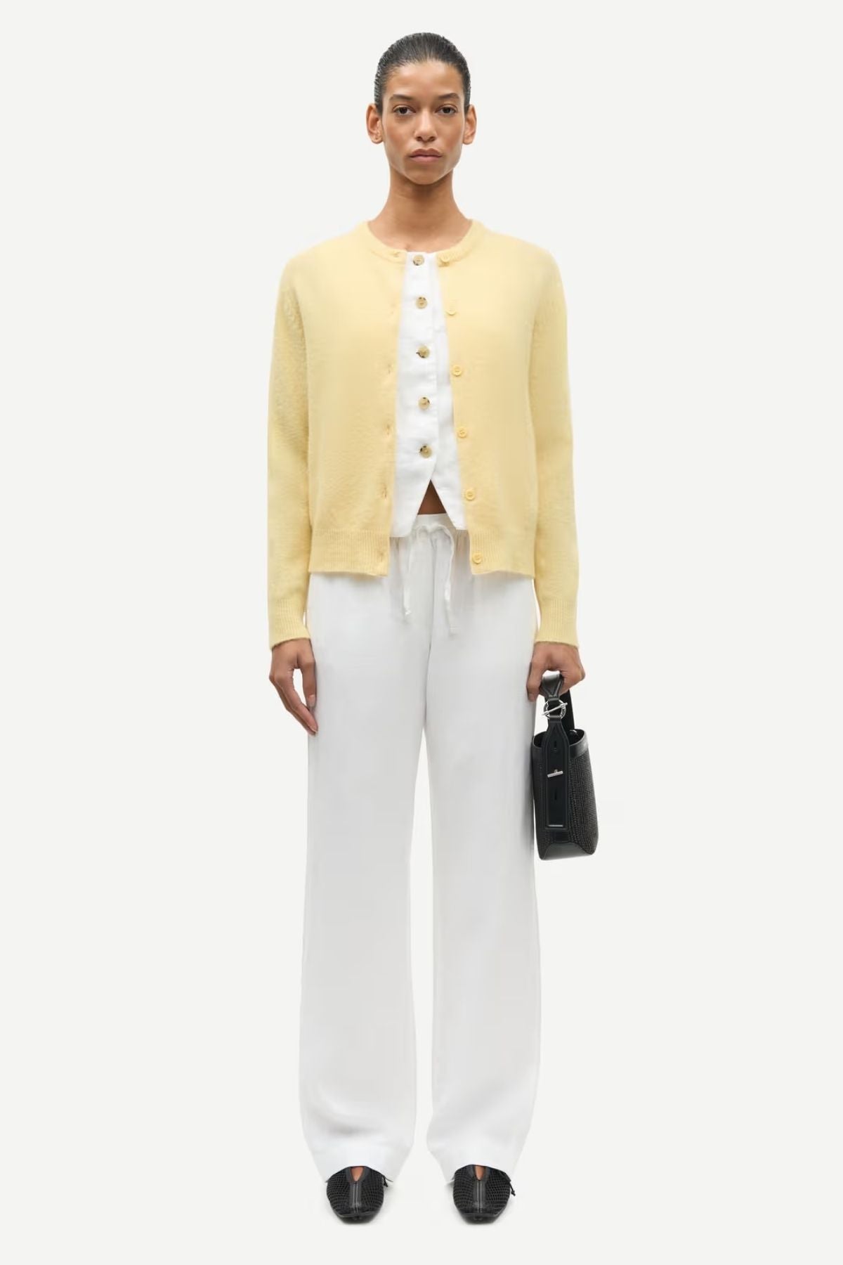 Samsøe Samsøe Nor Short Cardigan - Straw