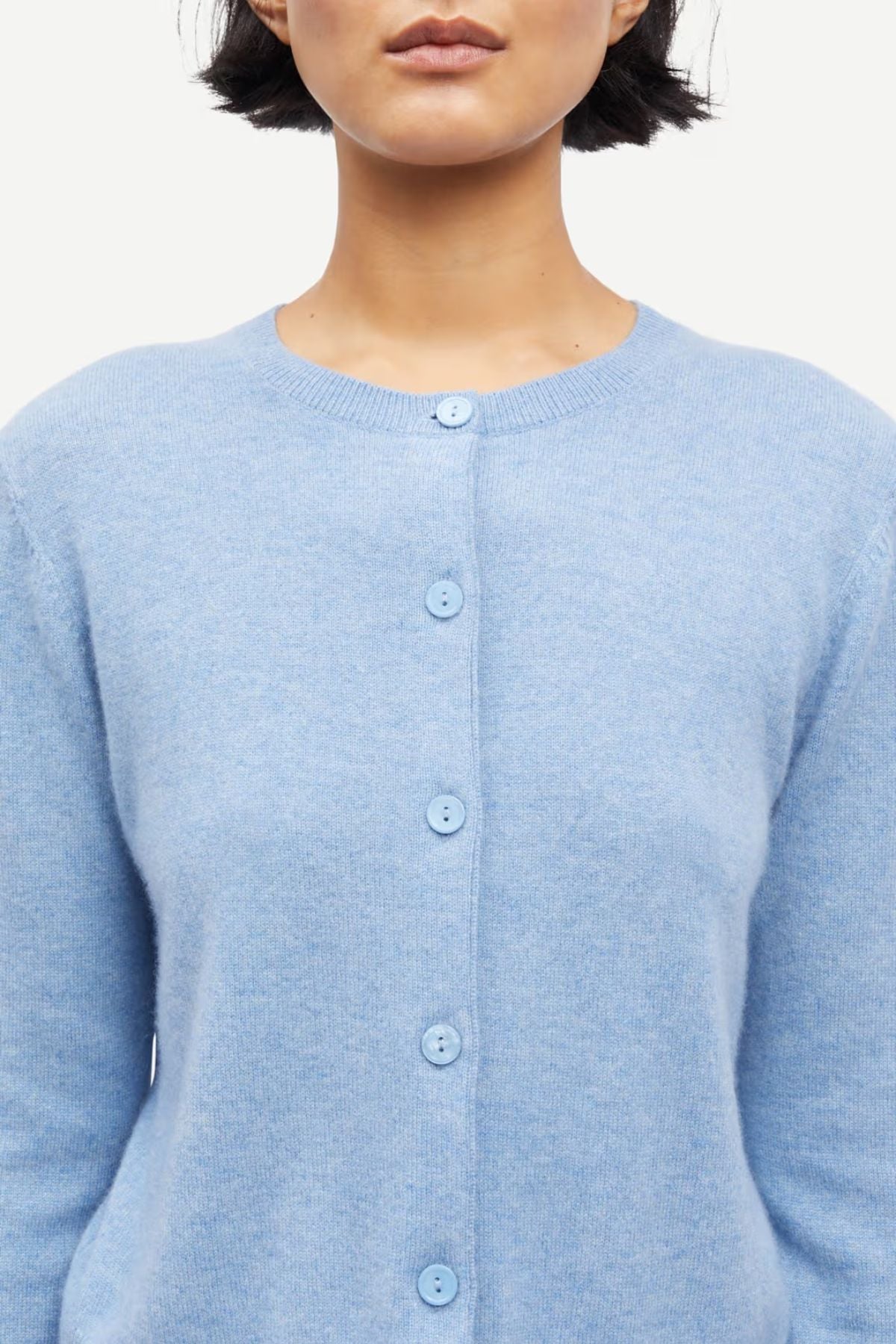 Samsøe Samsøe Saboston Cardigan - Blue Denim Melange