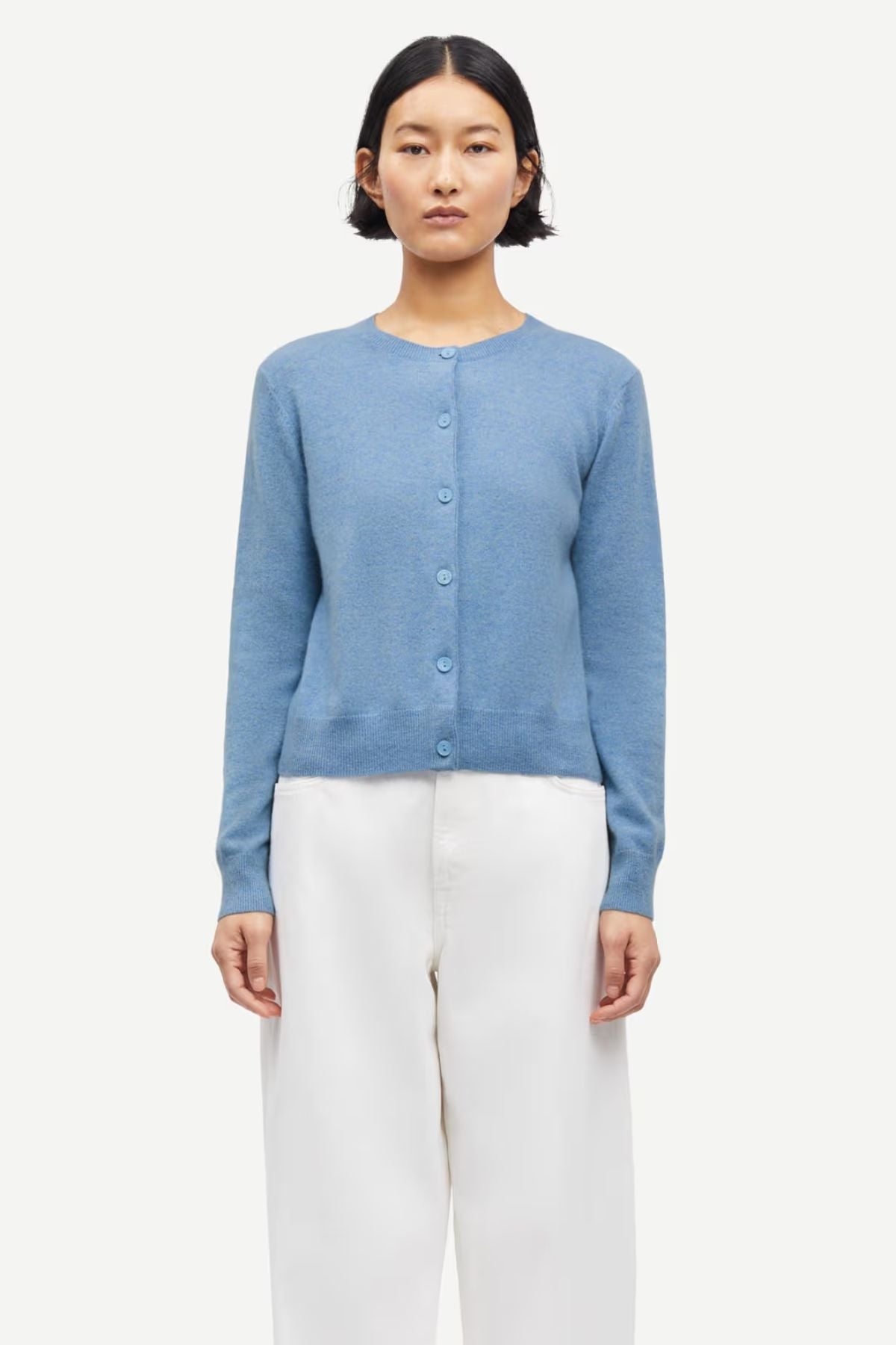 Samsøe Samsøe Saboston Cardigan - Blue Denim Melange