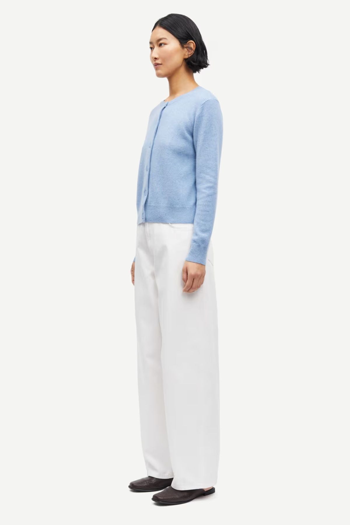 Samsøe Samsøe Saboston Cardigan - Blue Denim Melange