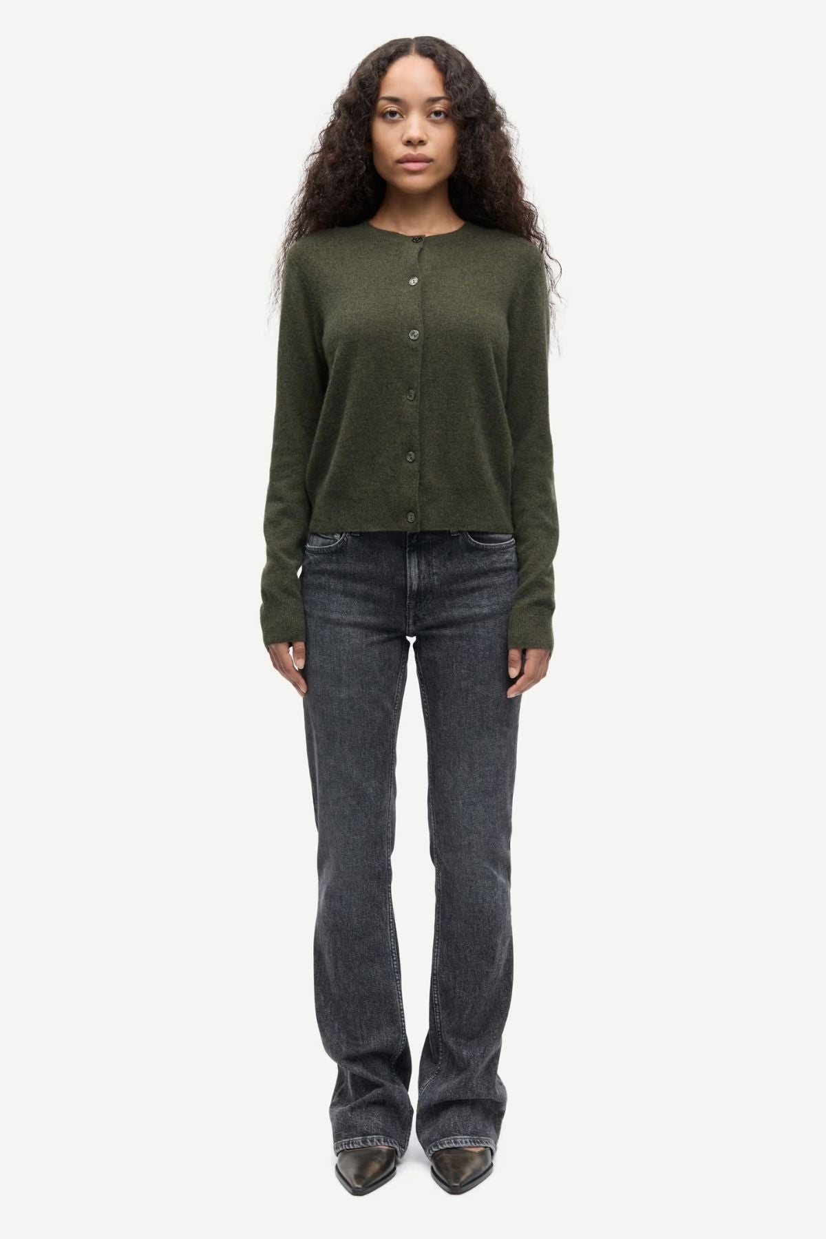 Samsøe Samsøe Saboston Cardigan - Dark Evergreen