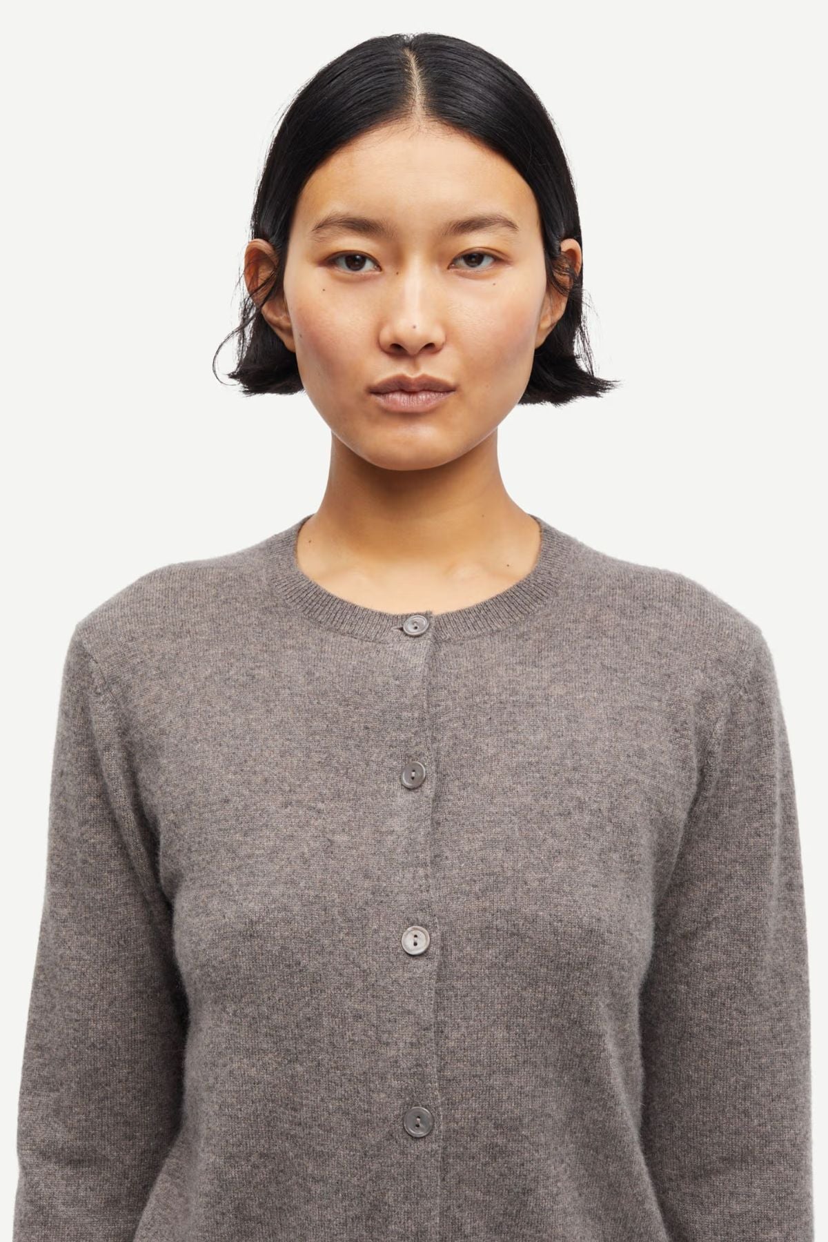 Samsøe Samsøe Saboston Cardigan - Grey Blue Melange