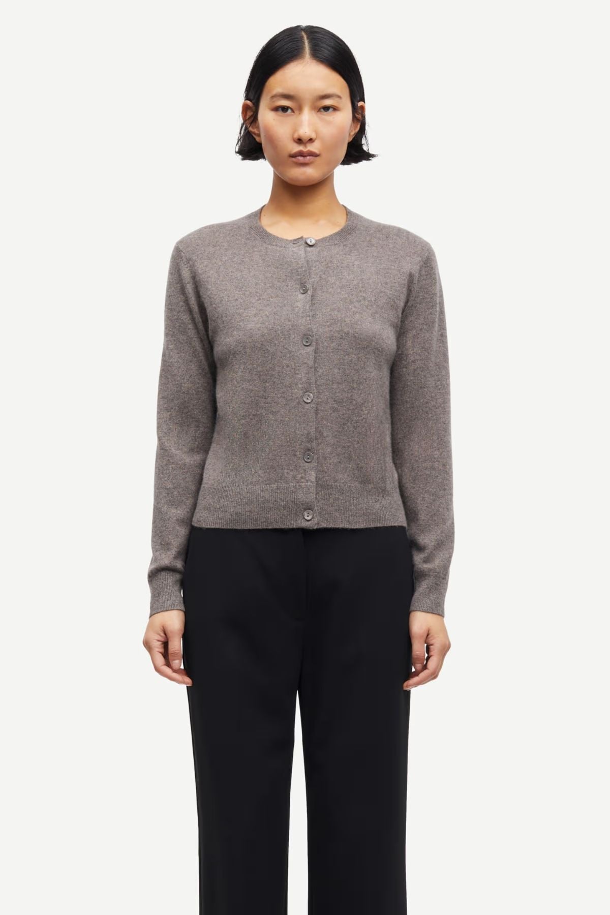 Samsøe Samsøe Saboston Cardigan - Grey Blue Melange