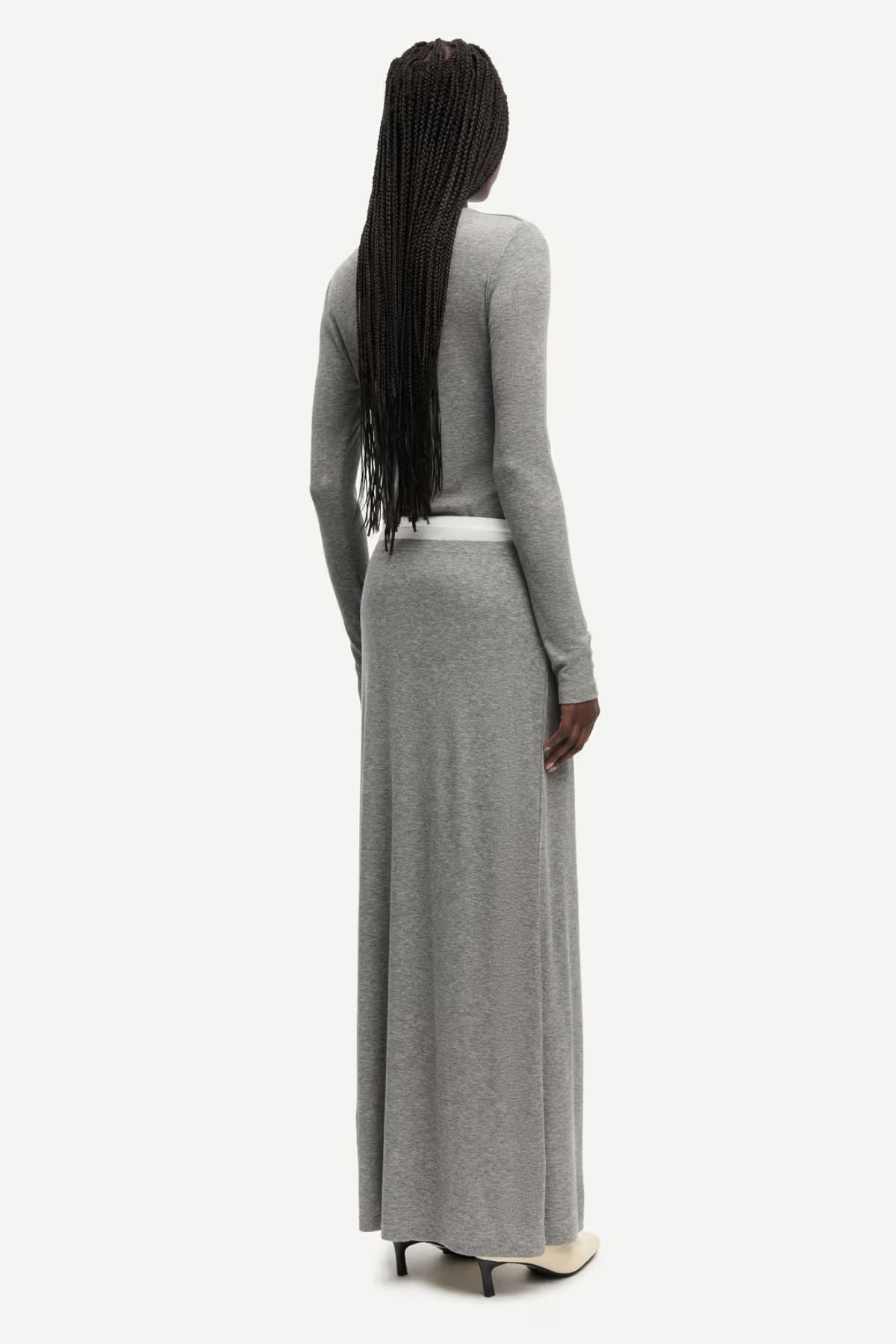 Samsøe Samsøe Sadou Skirt- Mid Grey Mel