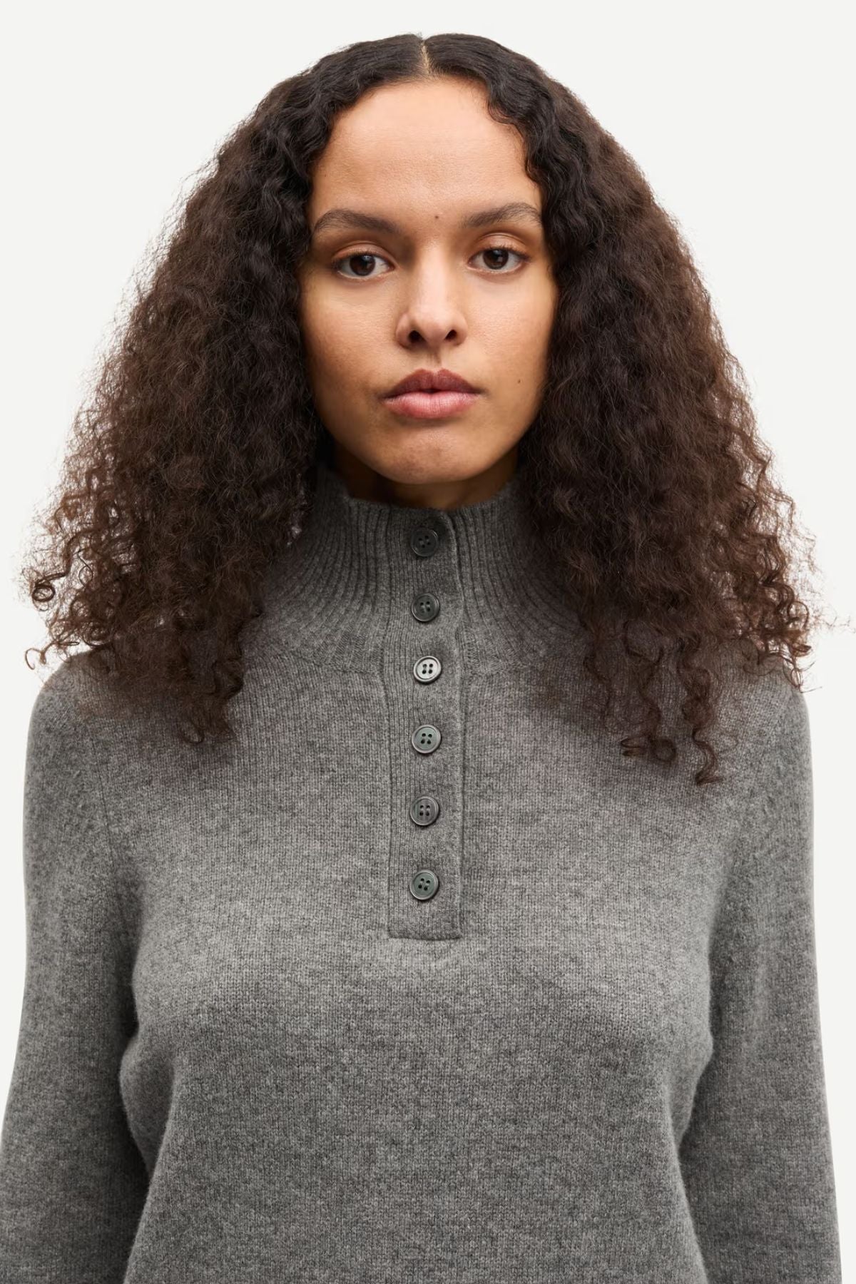Samsøe Samsøe Saelif Turtleneck 15010 - Dark Melange Grey