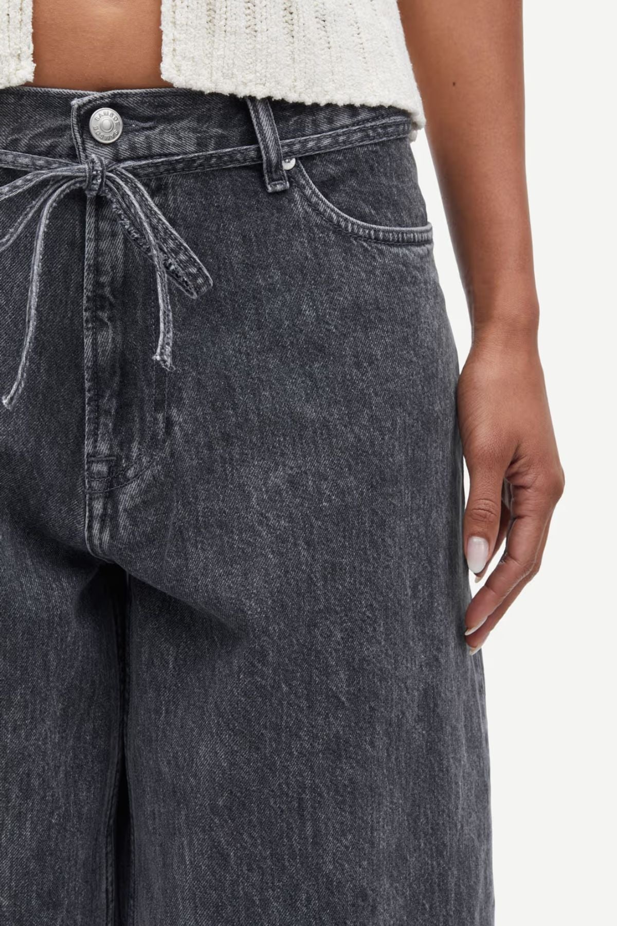 Samsøe Samsøe Saharper Jeans Belt - Grey Cloud