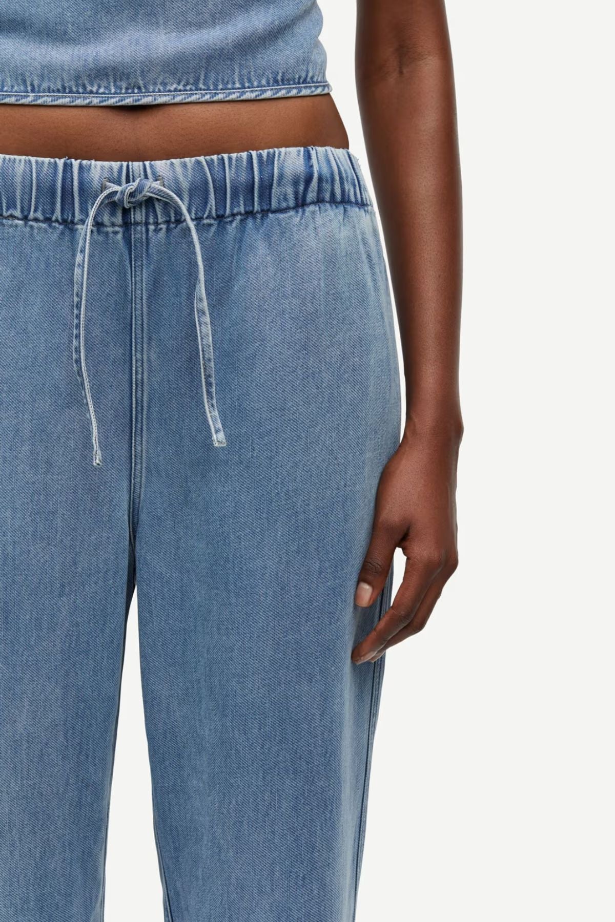 Samsøe Samsøe Sahoysa Trousers - Denim Blue