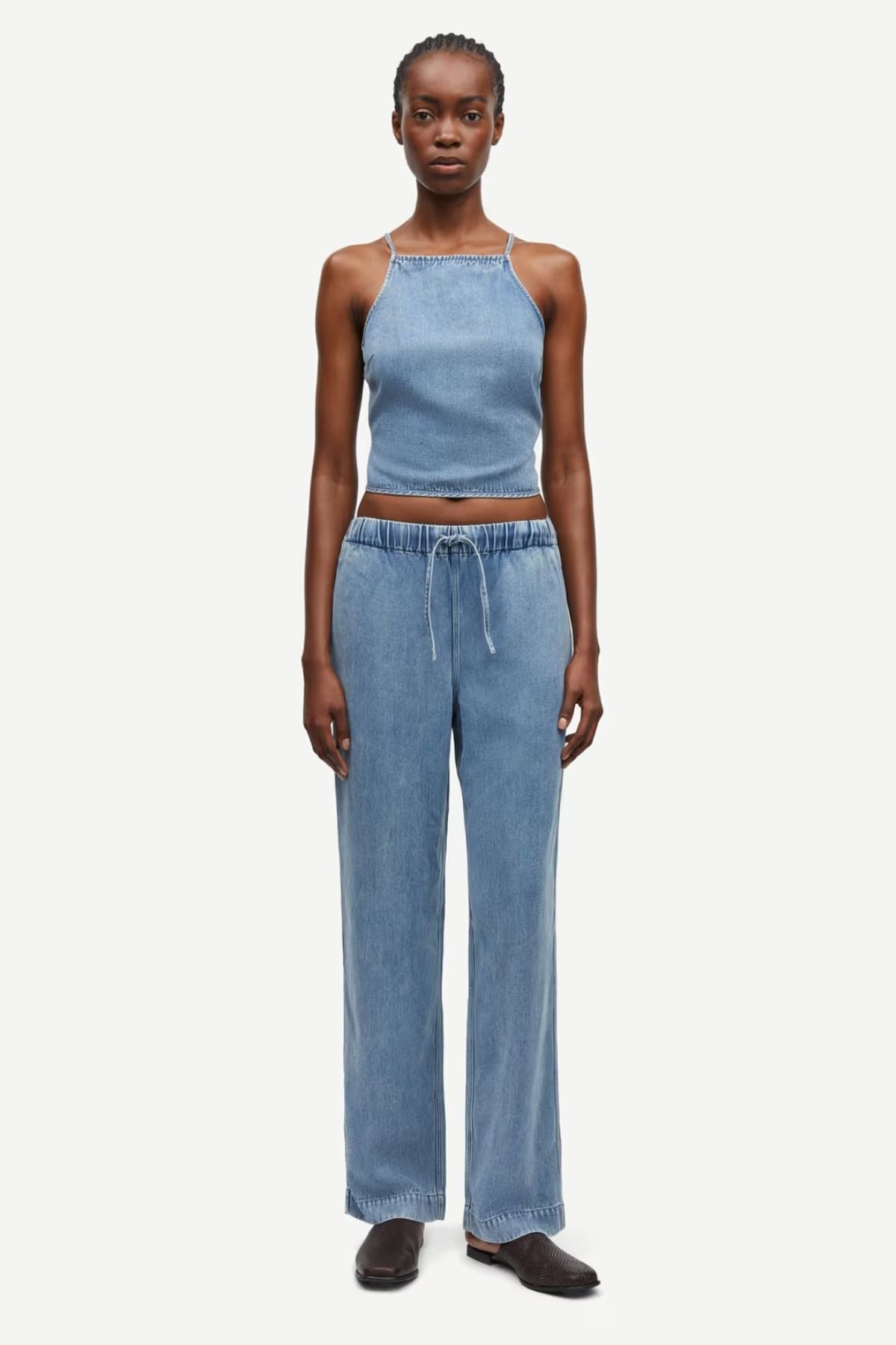 Samsøe Samsøe Sahoysa Trousers - Denim Blue