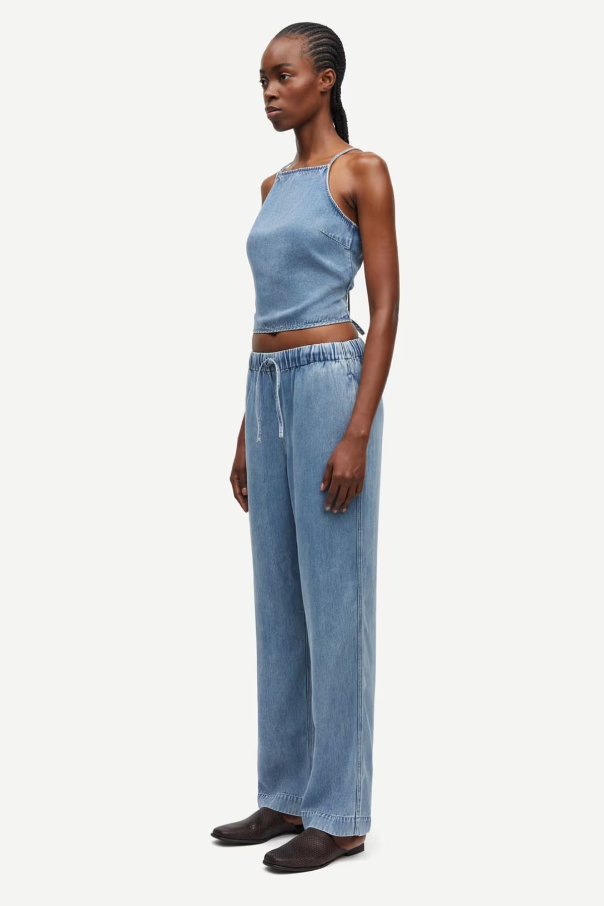 Samsøe Samsøe Sahoysa Trousers - Denim Blue