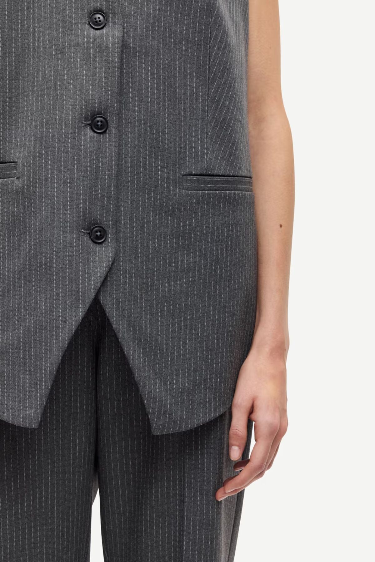 Samsøe Samsøe Saleni Vest 15496 - Dark Gull Grey