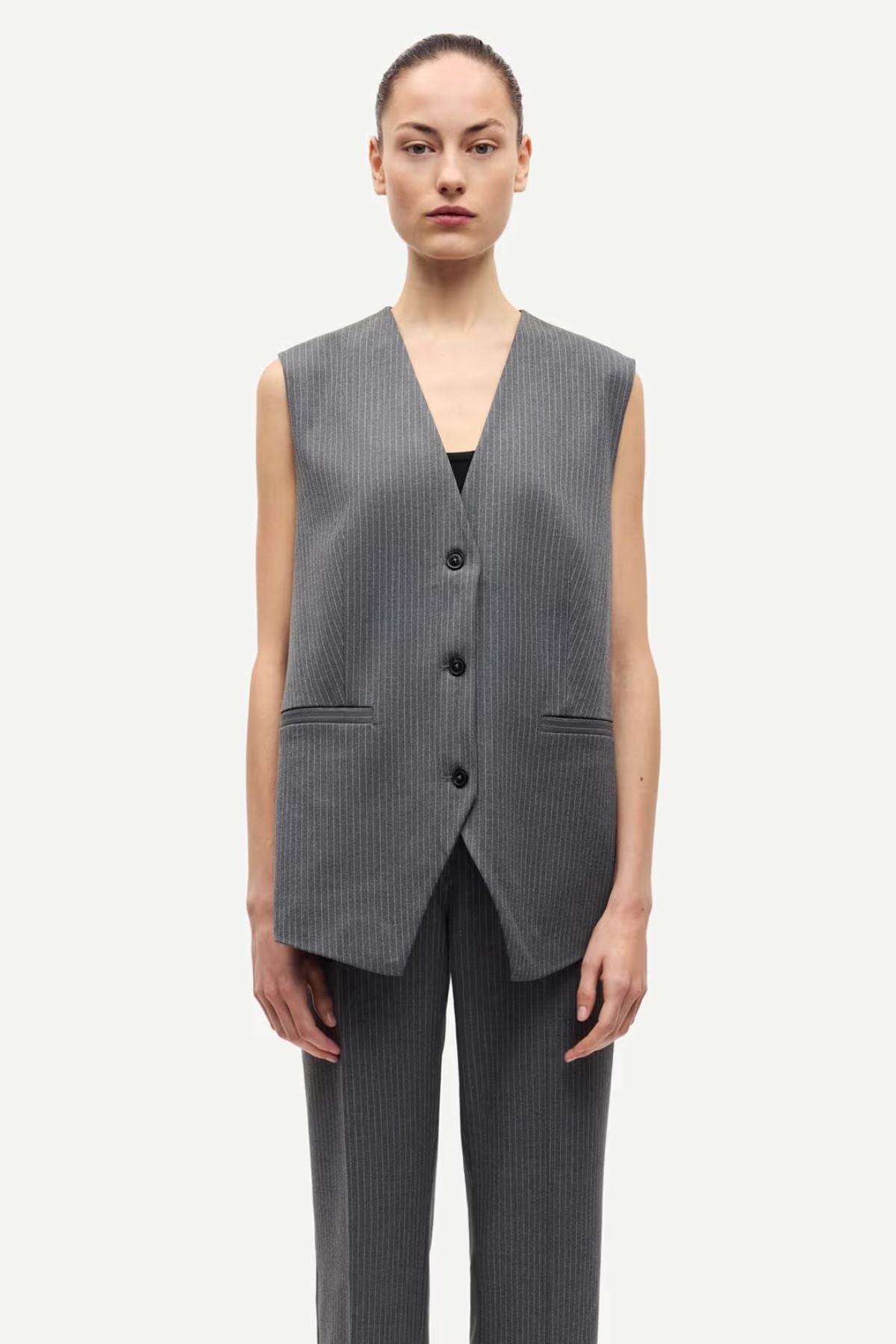 Samsøe Samsøe Saleni Vest 15496 - Dark Gull Grey
