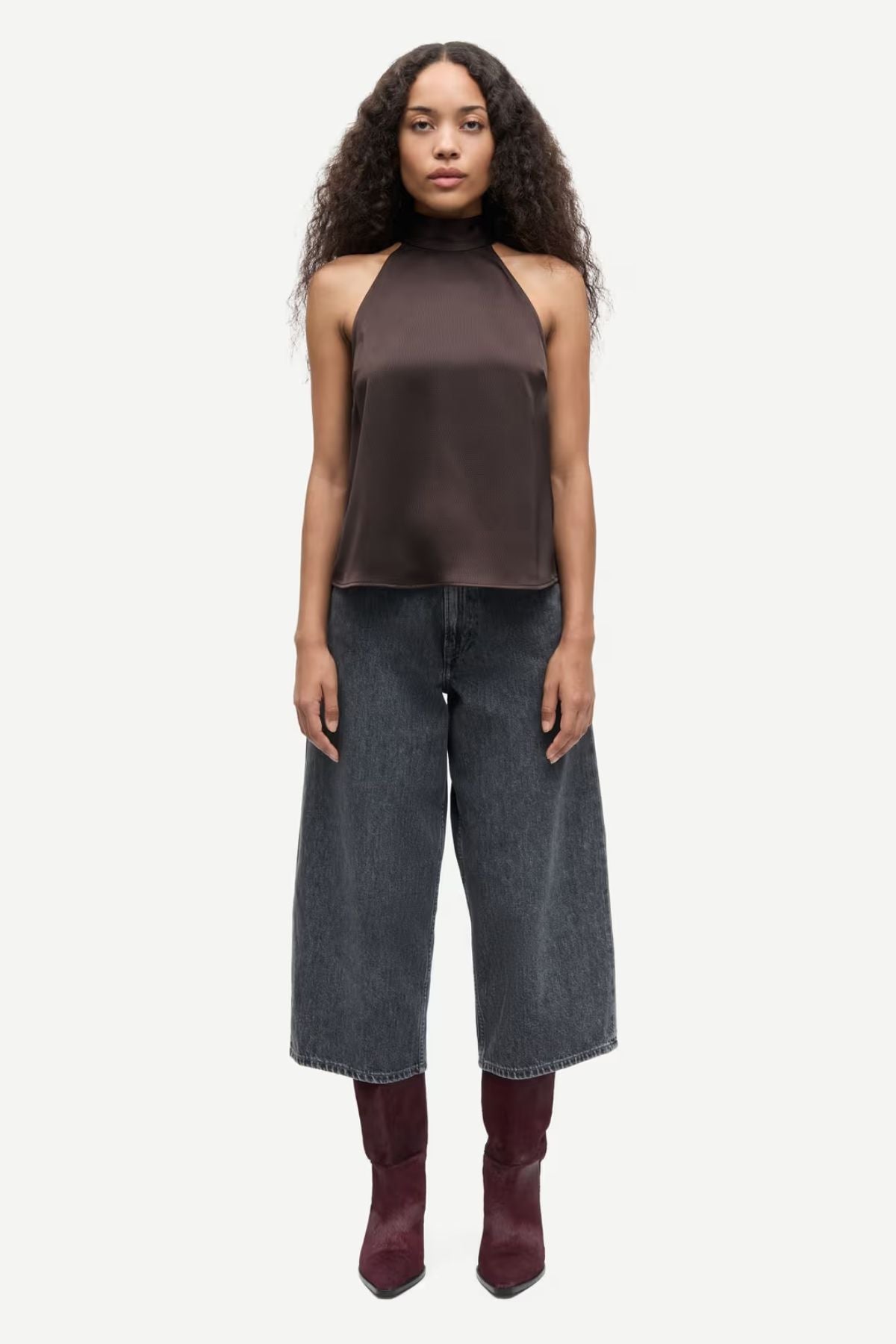 Samsøe Samsøe Sarheos Top - Black Coffee