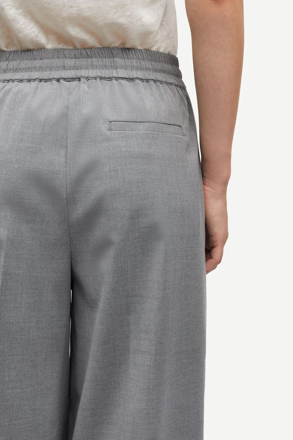 Samsøe Samsøe Sarila Trousers - Grey Melange