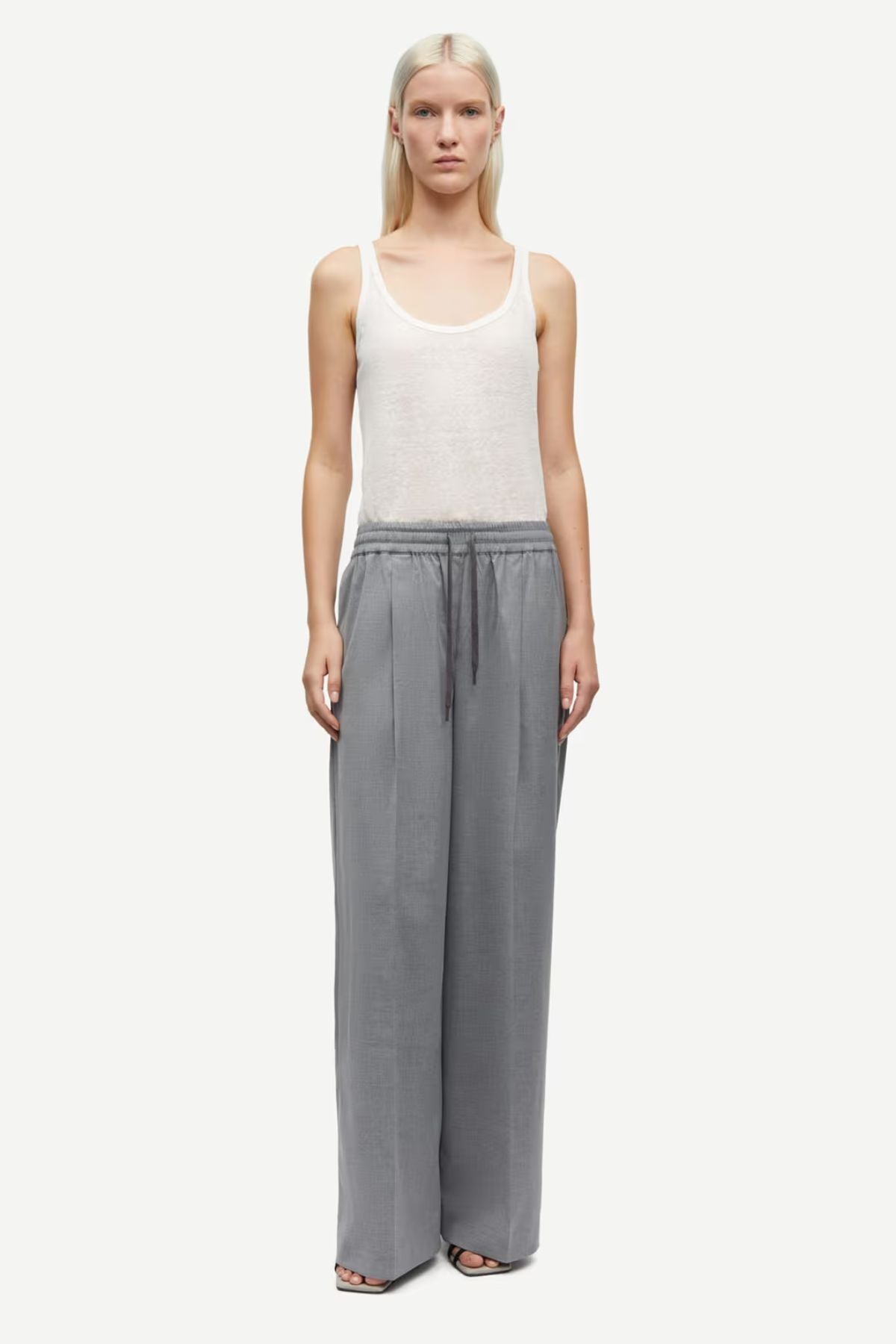 Samsøe Samsøe Sarila Trousers - Grey Melange