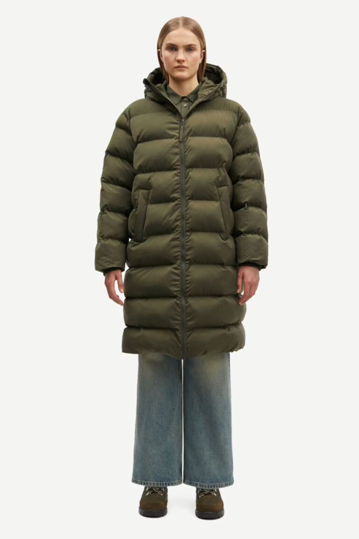 Samsøe Samsøe Saseran Coat - Forest Night