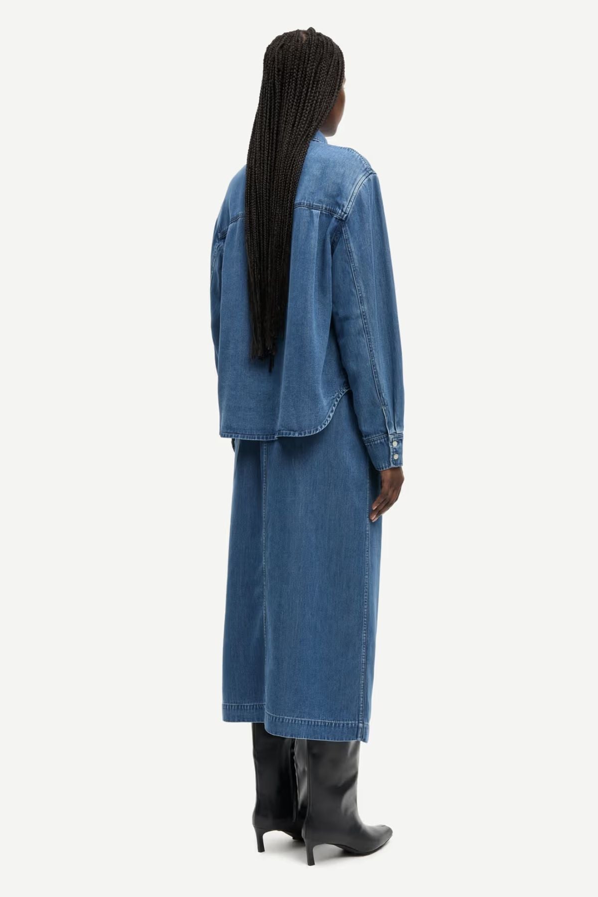 Samsøe Samsøe Satove Skirt - Med Blue