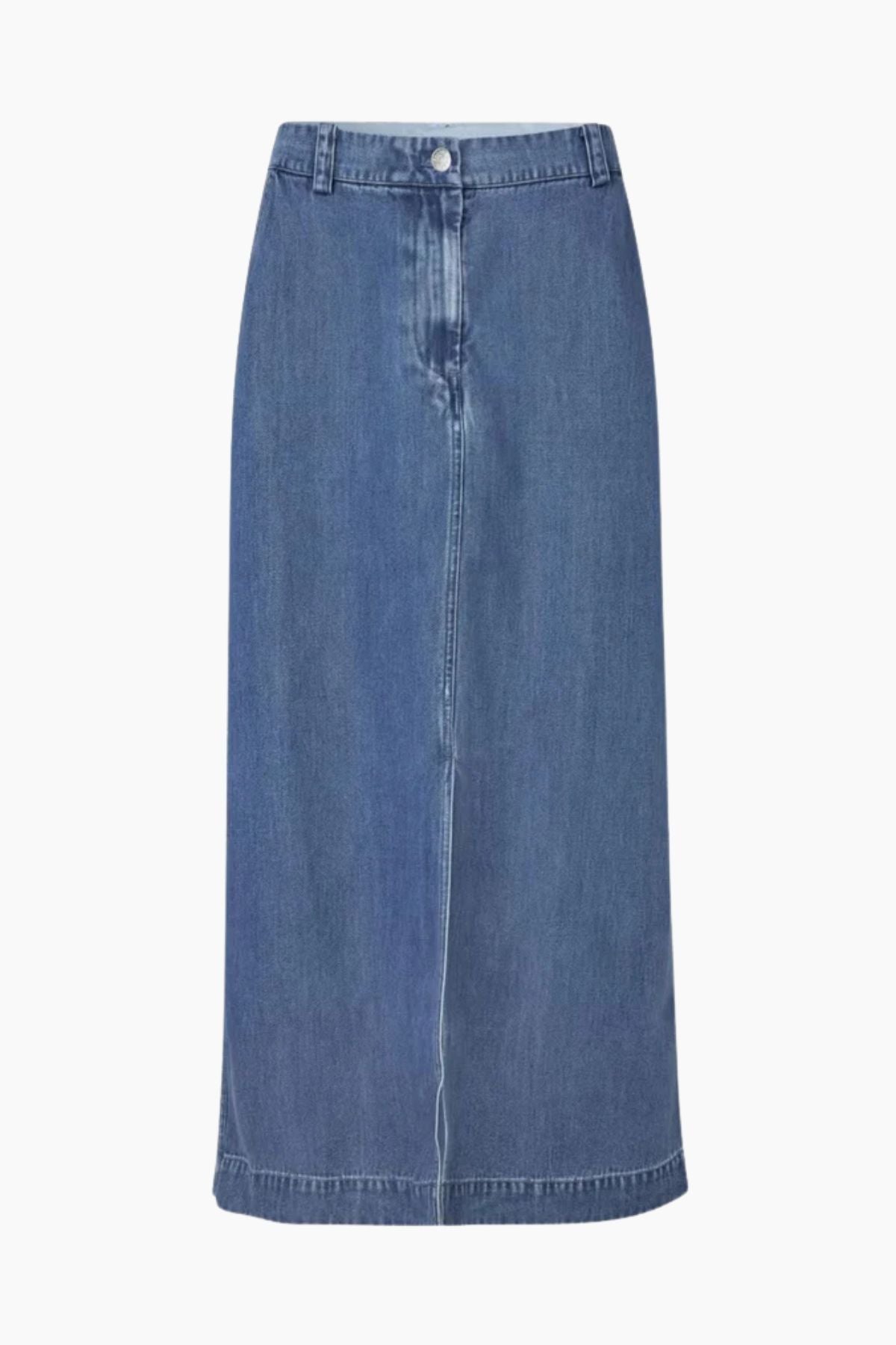 Samsøe Samsøe Satove Skirt - Med Blue