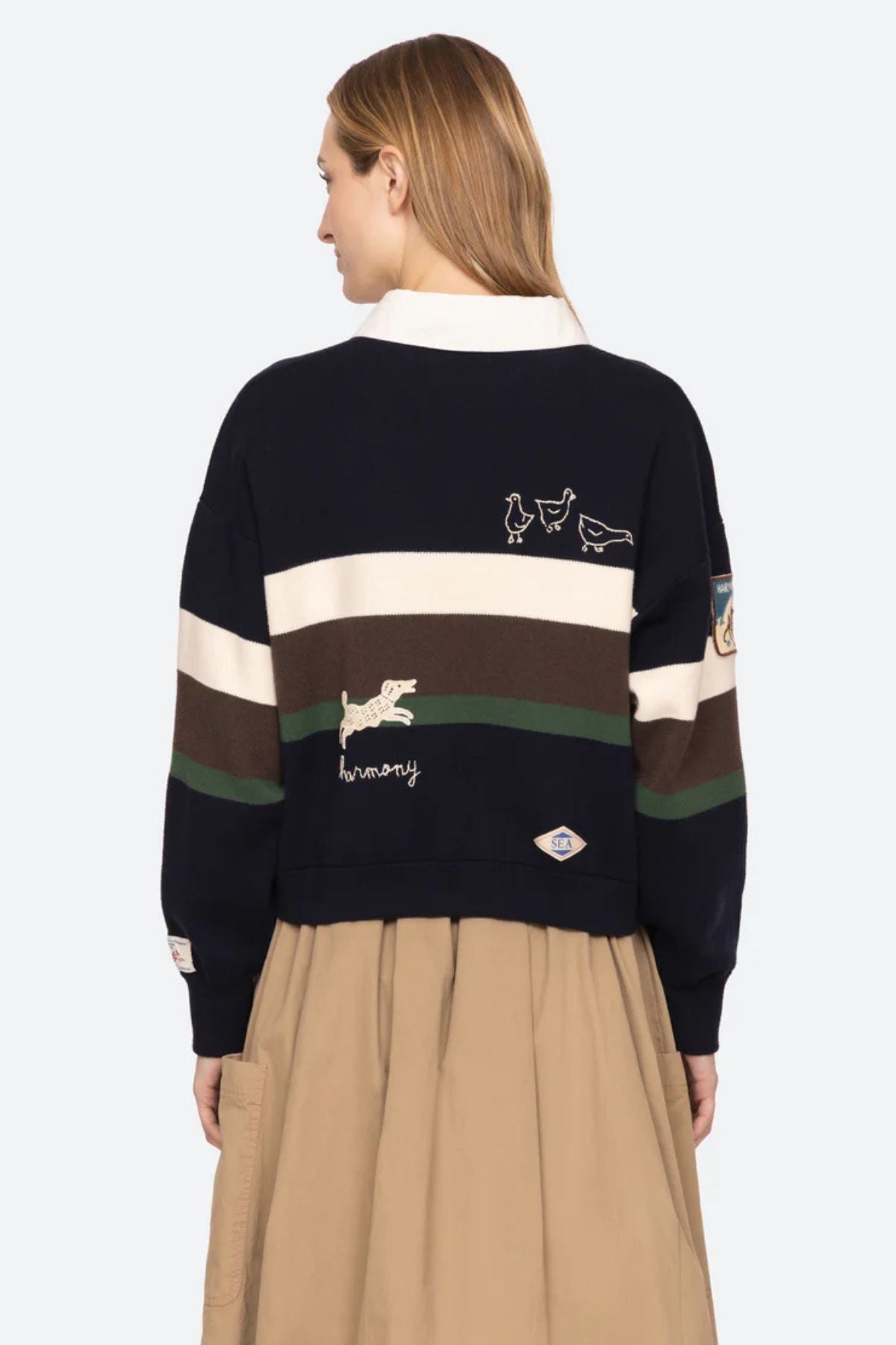 Sea NY Arther Varsity Rugby Shirt - Multi