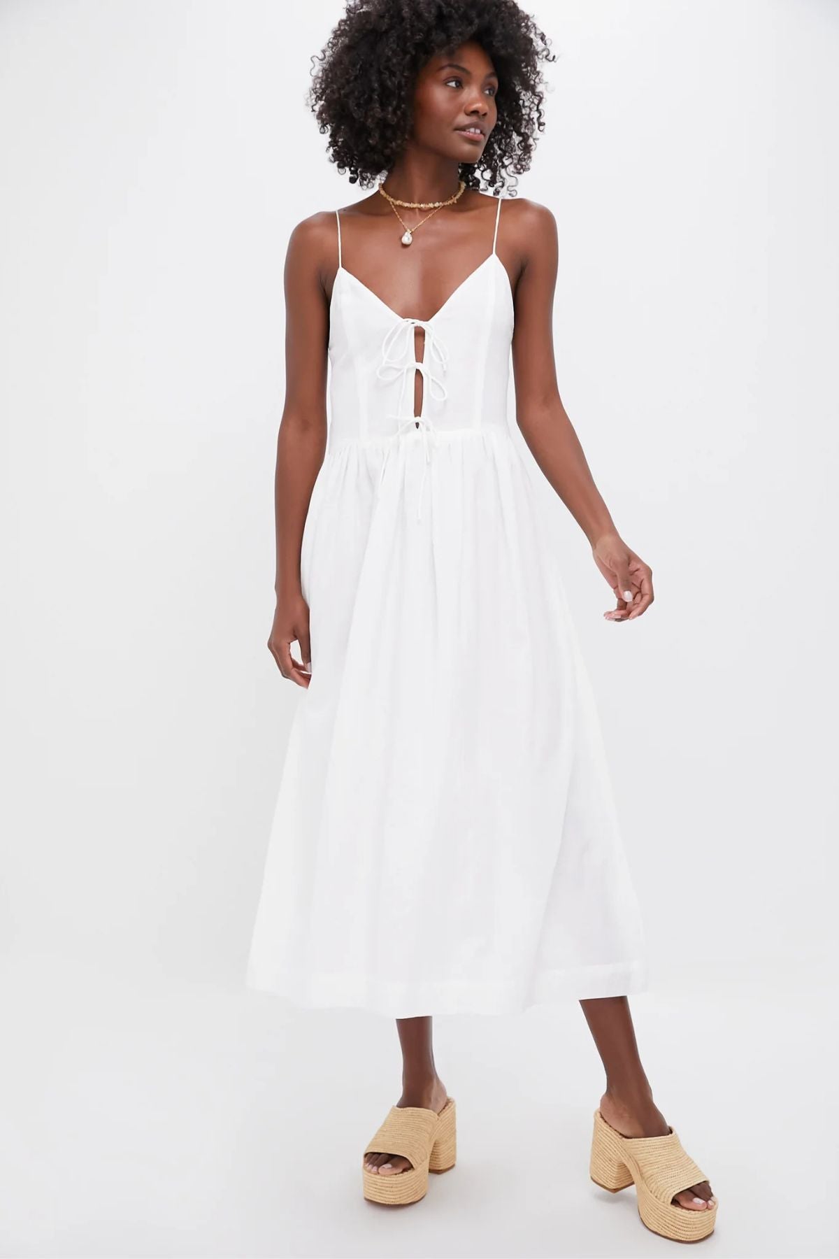 Sea NY Zora Solid Tie Tank Dress - Pearl – GRACE Melbourne