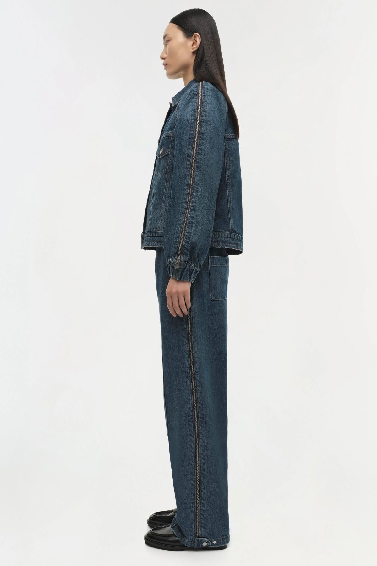 Simkhai Amie Zippered Sleeve Jacket - Coronado