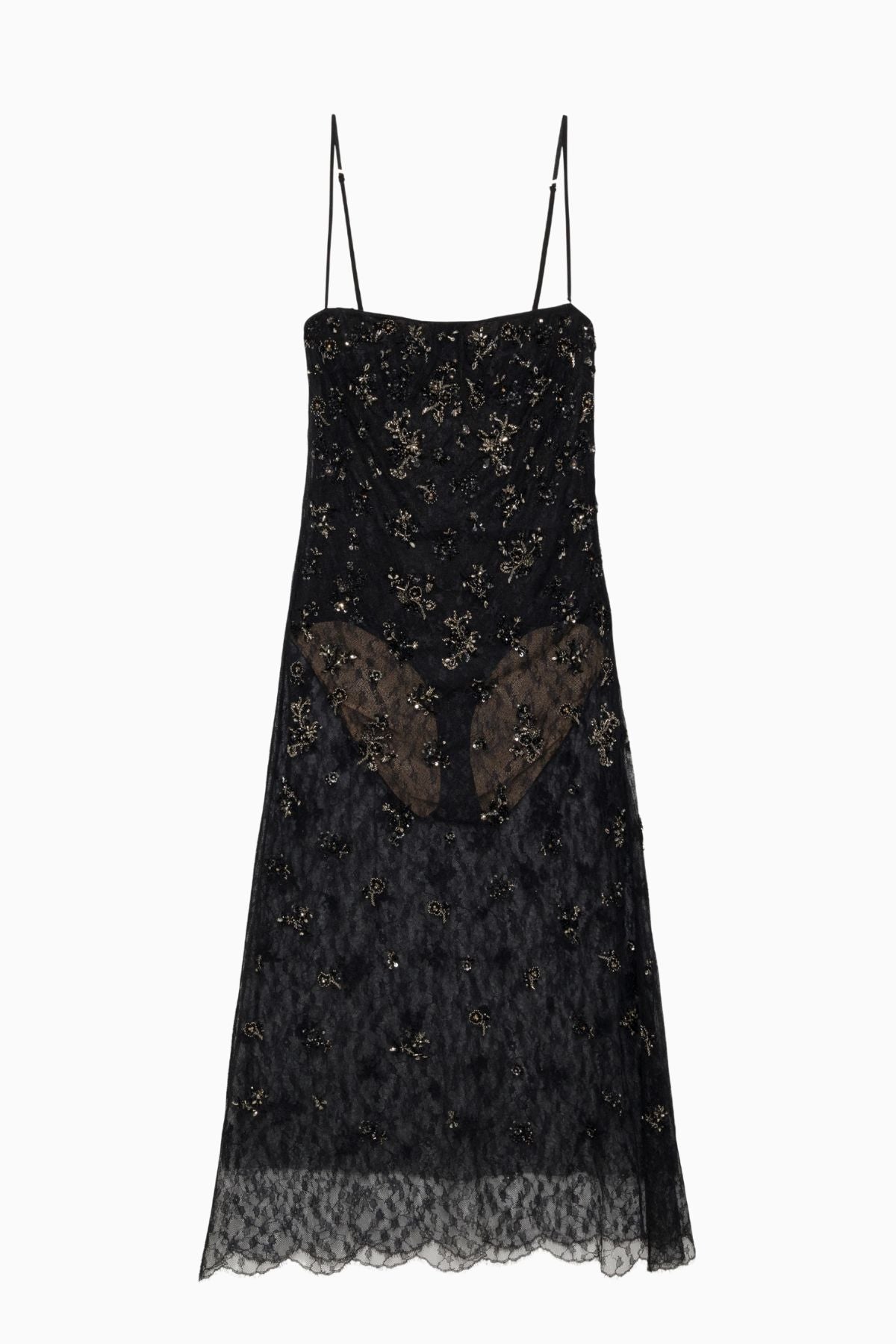 Simkhai Carmela Lace Midi Dress - Black