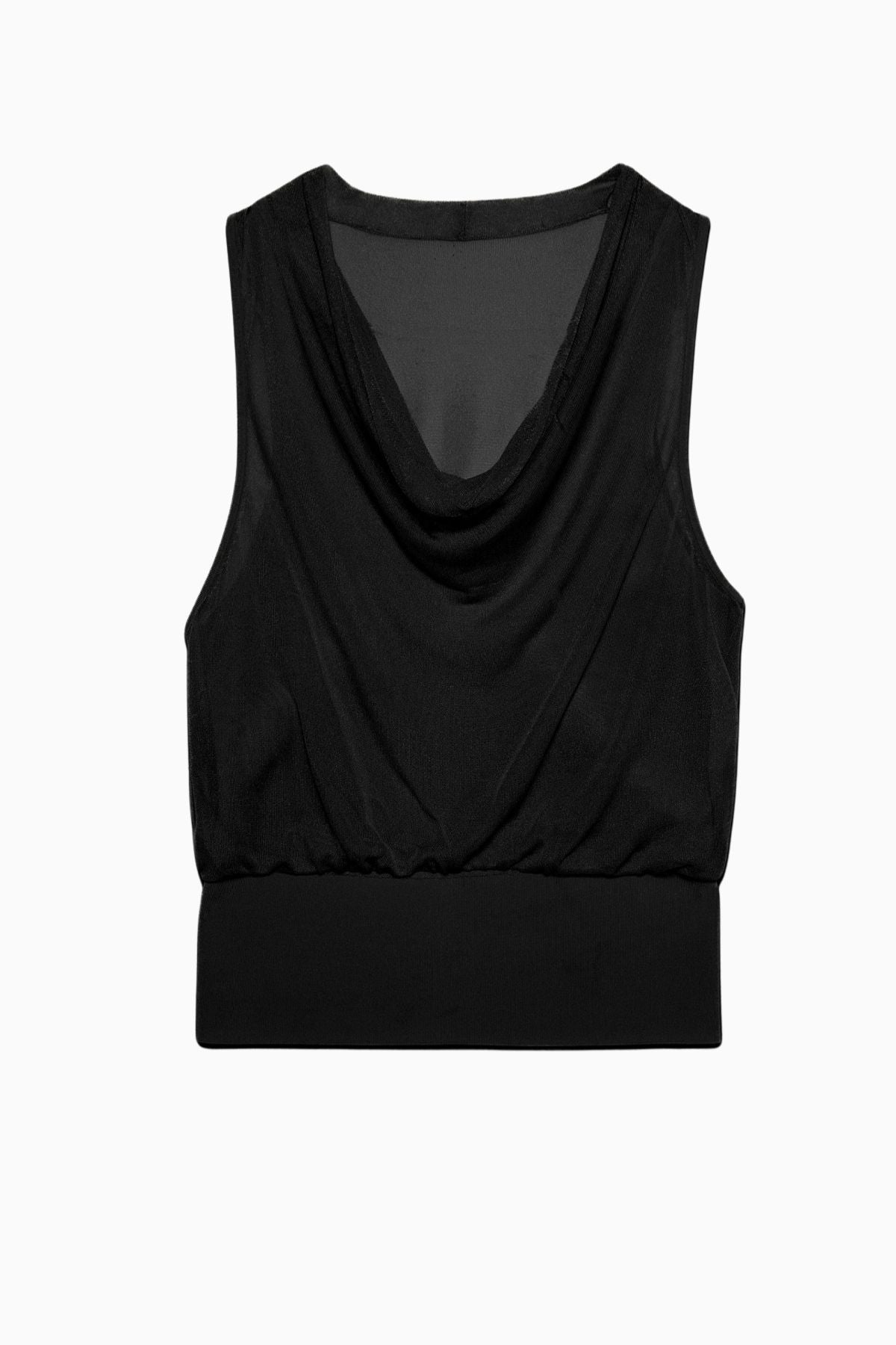 Simkhai Carmina Cowl Tank - Black