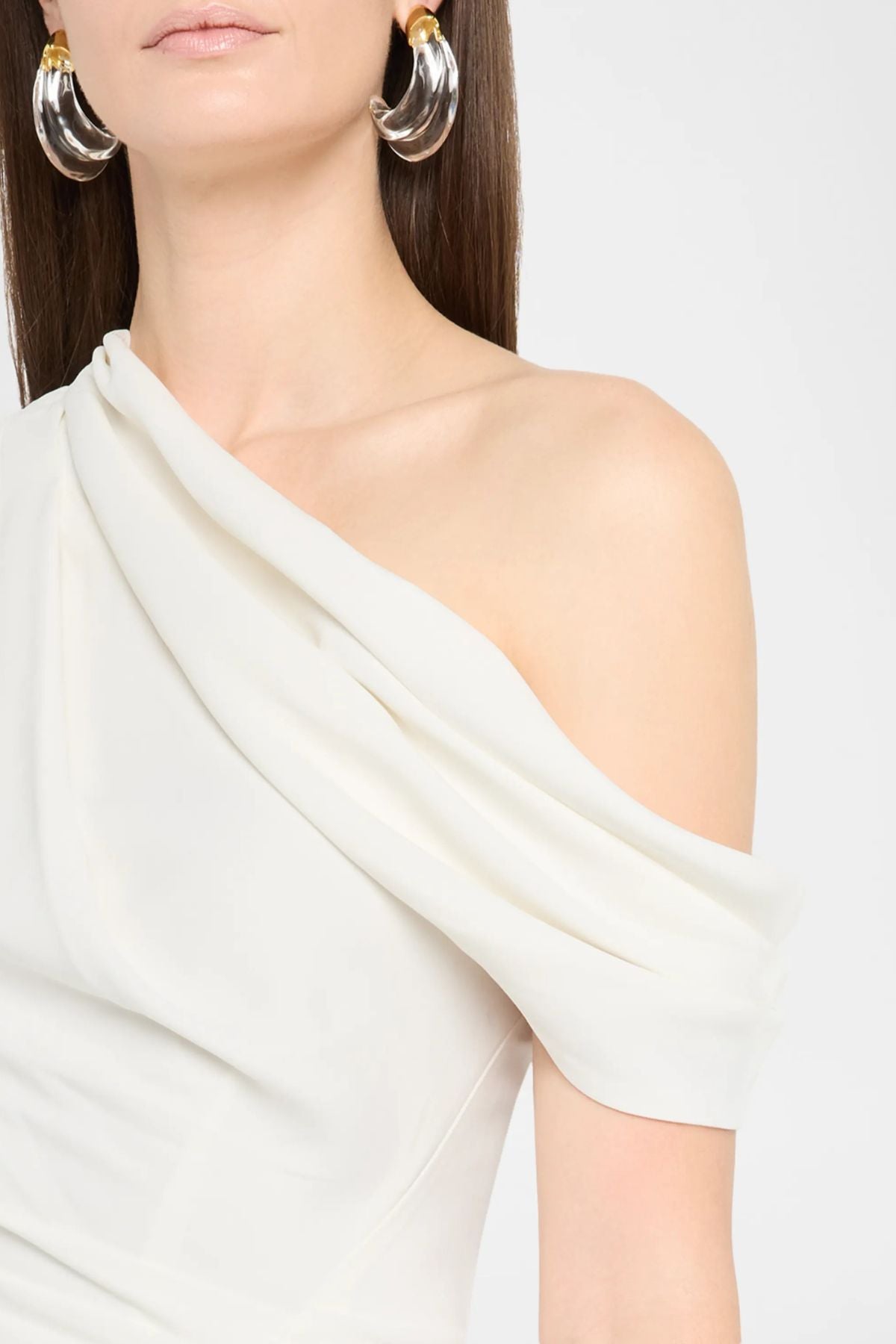 Simkhai Kally Draped Midi Dress - White