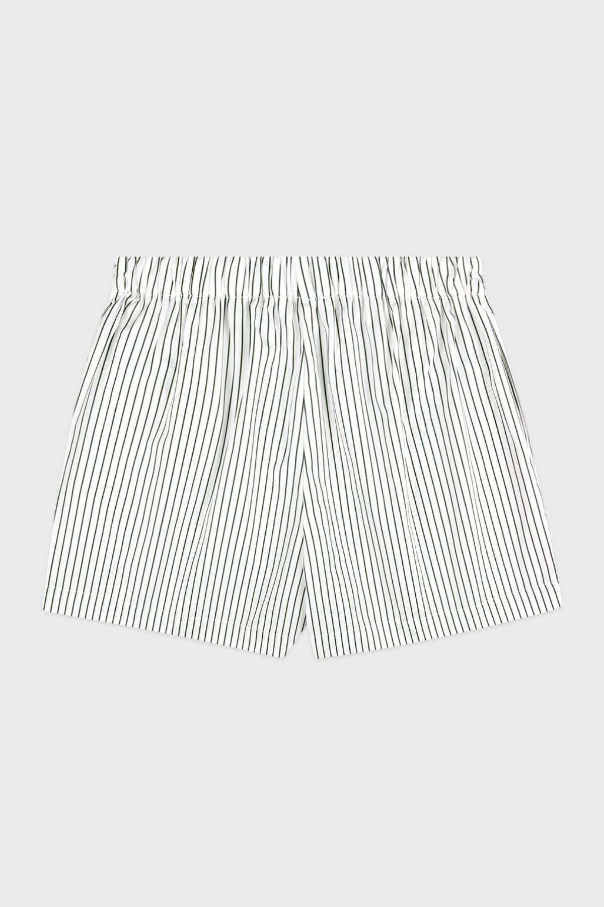 Sporty & Rich SRC Poplin Short - Forest Striped