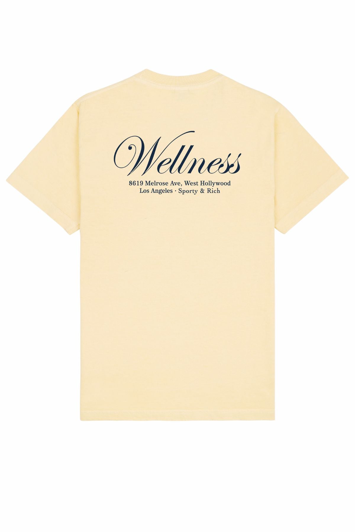 Sporty & Rich Avenue T-Shirt - Almond/ Navy