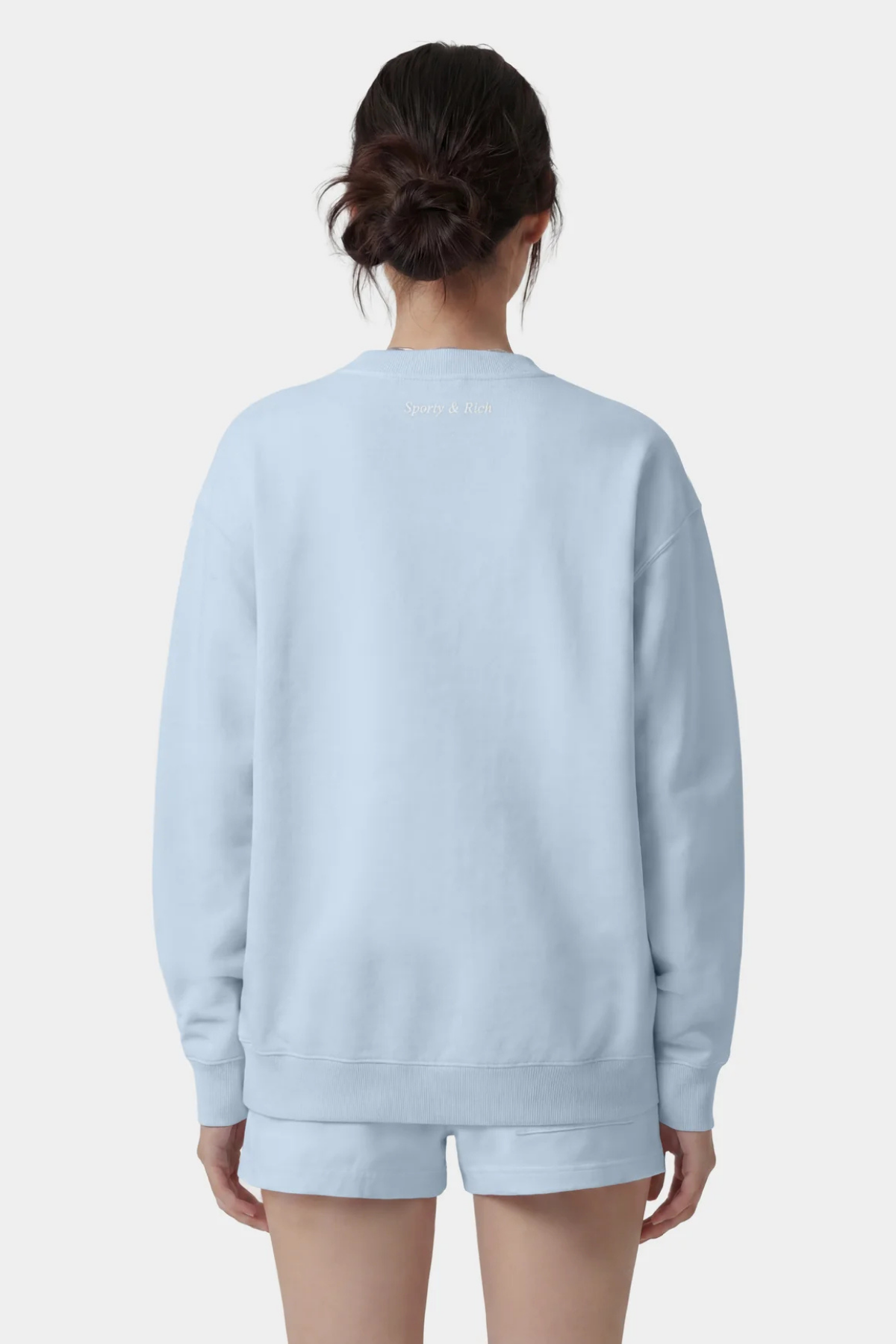 Sporty & Rich Be Nice Crewneck - Mist/ White