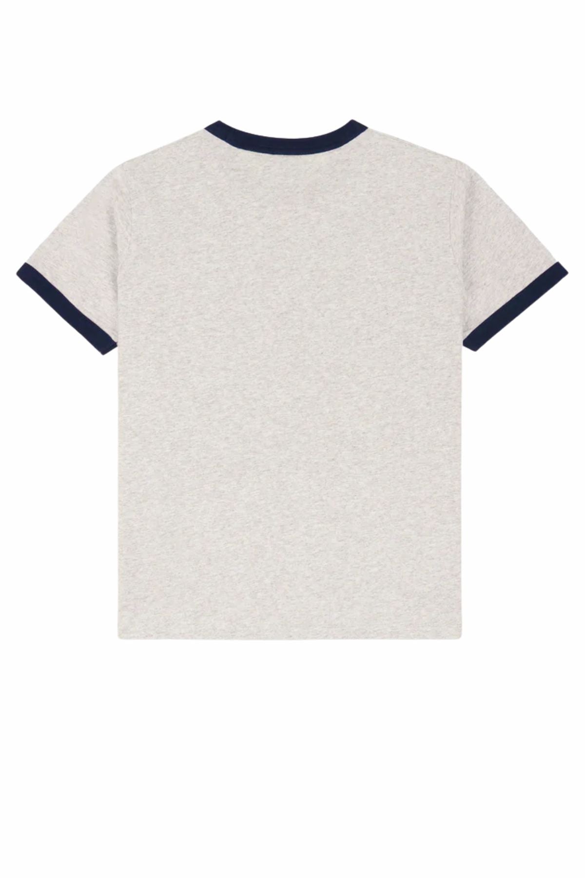 Sporty & Rich RH Riding Club Ringer Tee - Heather/ Navy
