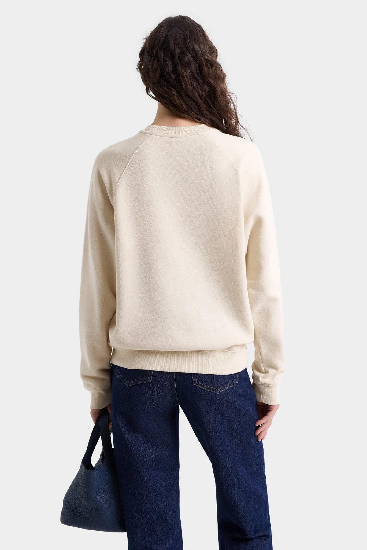 Sporty & Rich BH Riding Club Soft Crewneck - Cream