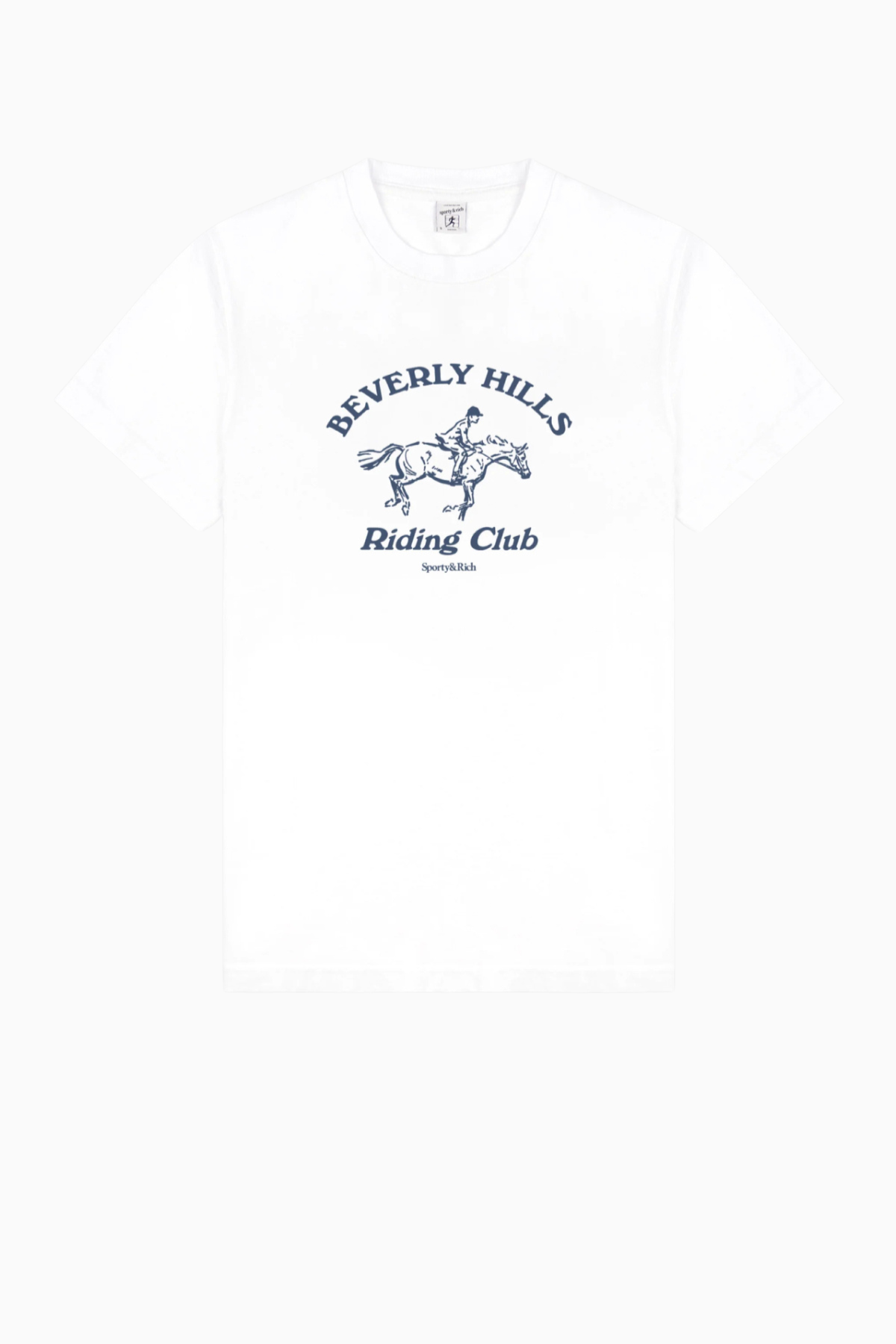 Sporty & Rich BH Riding Club Soft T-Shirt - White