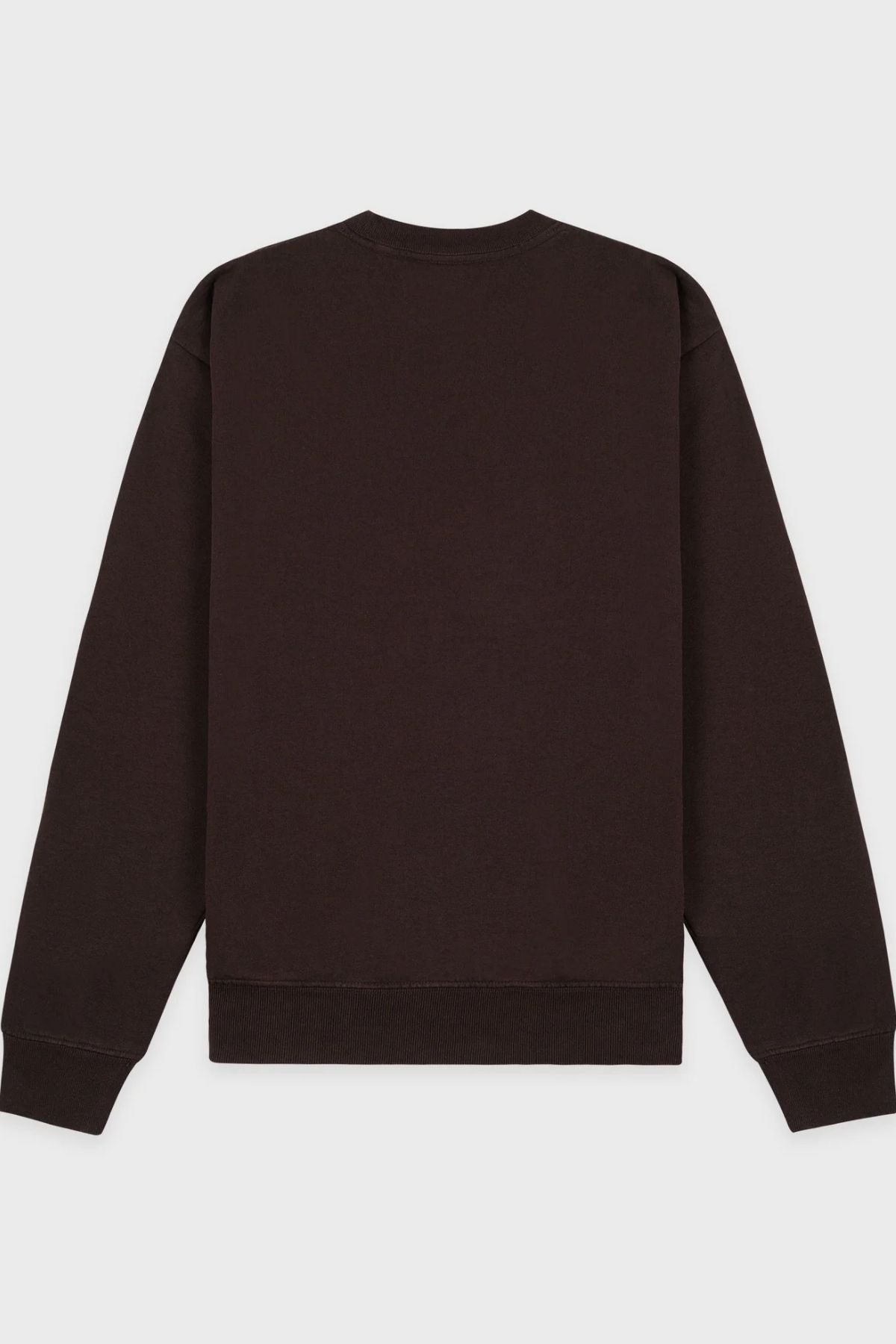 Sporty & Rich Bristol Crest 100th Sweatshirt - Chocolate/ Cream