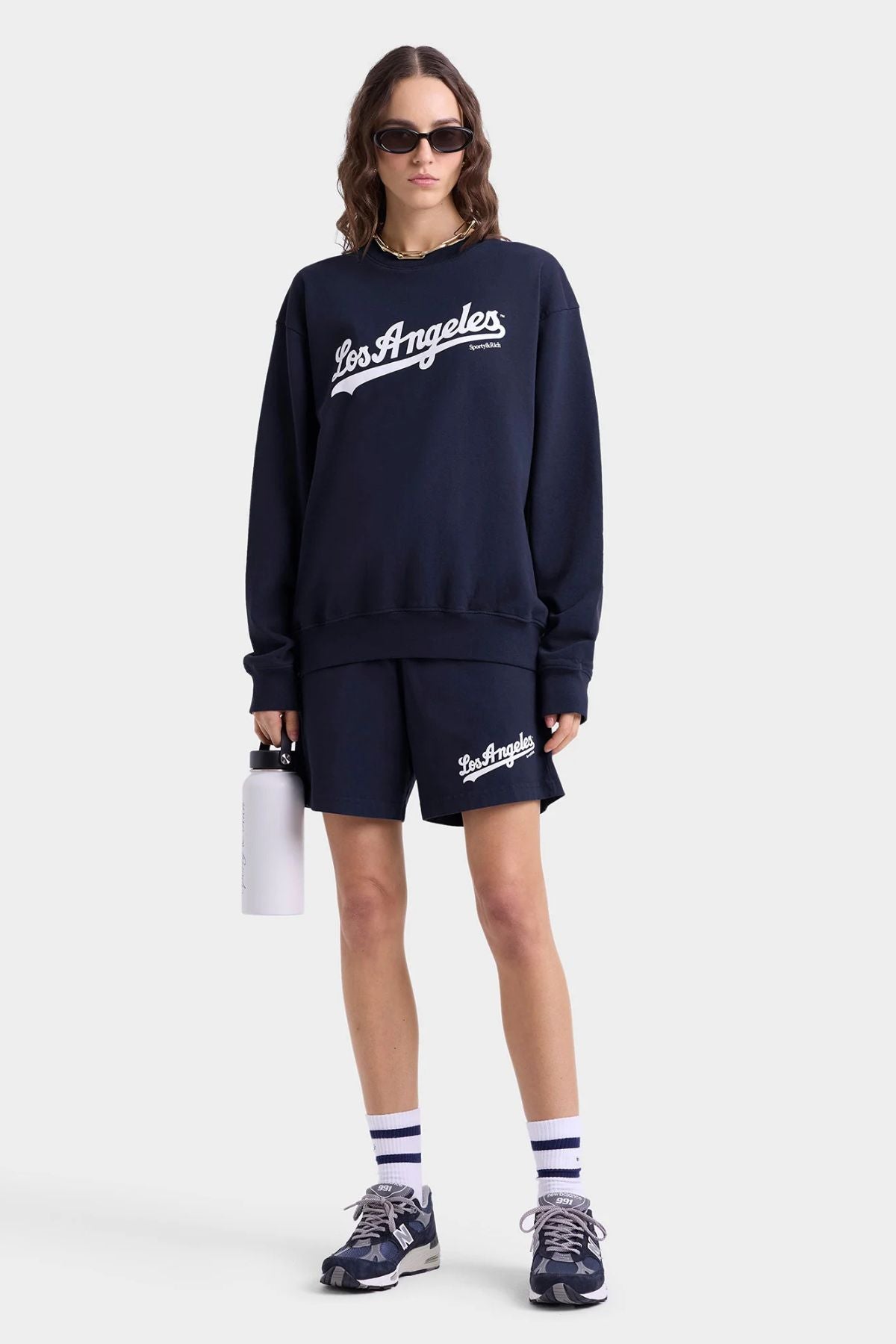 Sporty & Rich Dodgers Crewneck - Dark Navy