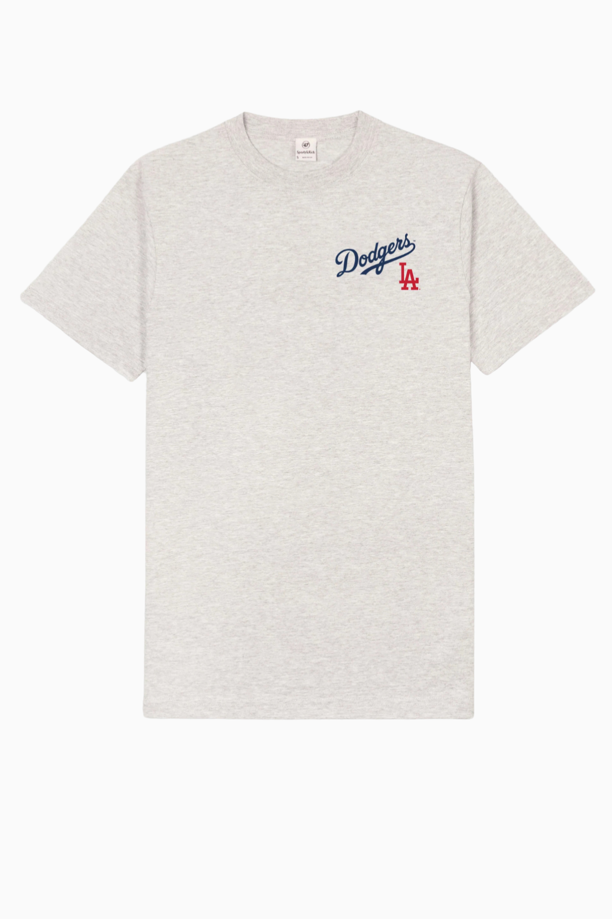 Sporty & Rich Dodgers Serif T-Shirt - Heather Grey