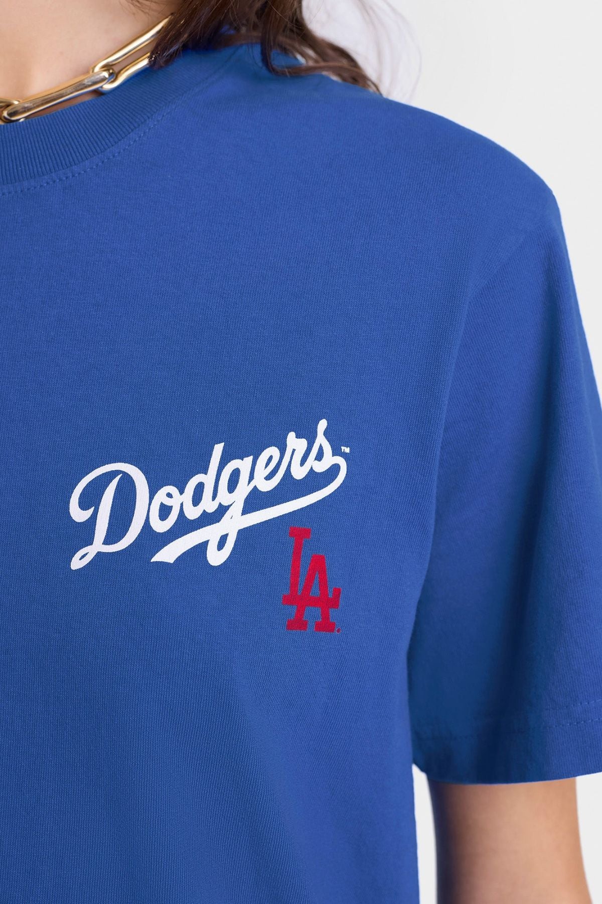 Sporty & Rich Dodgers Serif T-Shirt - Team Blue
