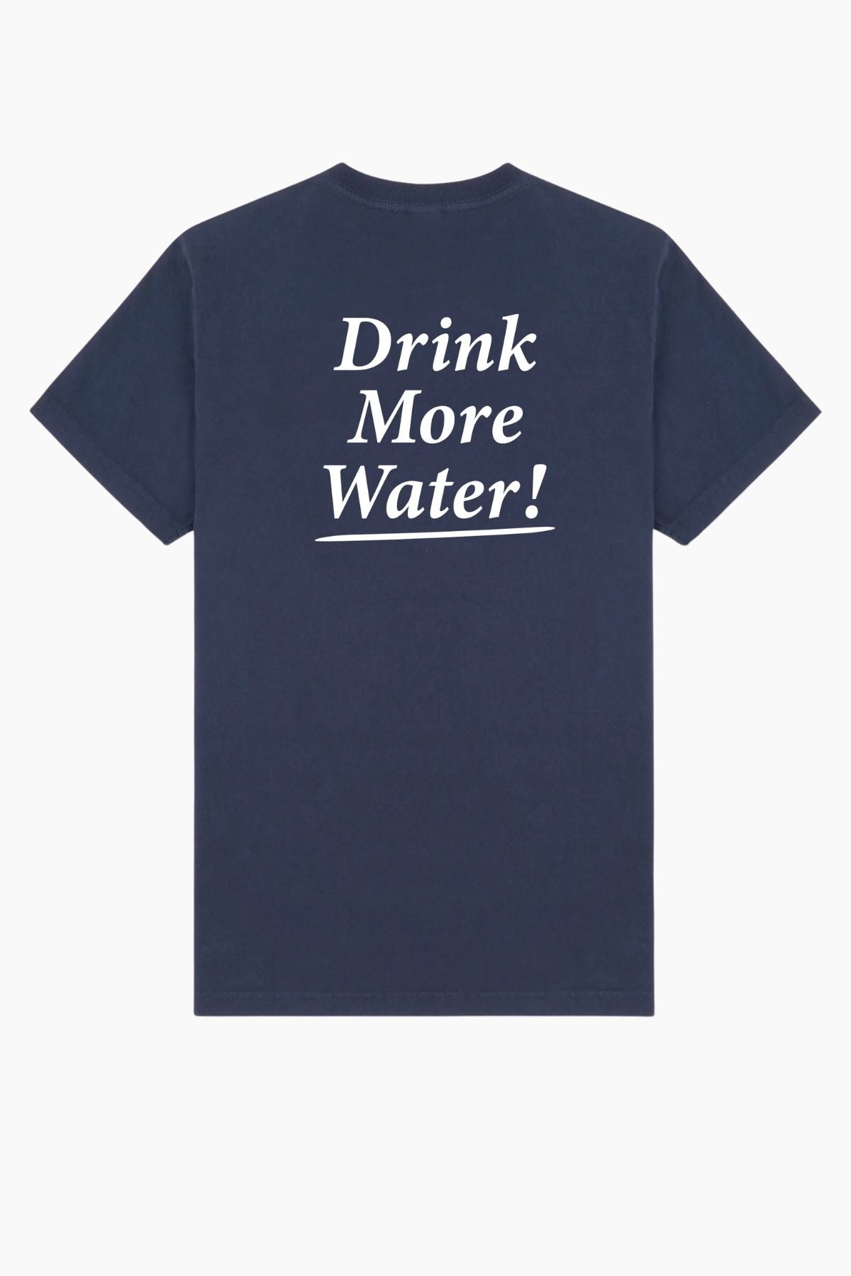 Sporty & Rich Drink More Water T-Shirt - Dark Navy