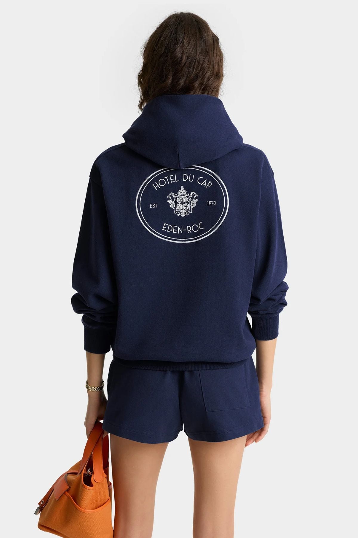 Sporty & Rich Eden Crest Hoodie - Dark Navy