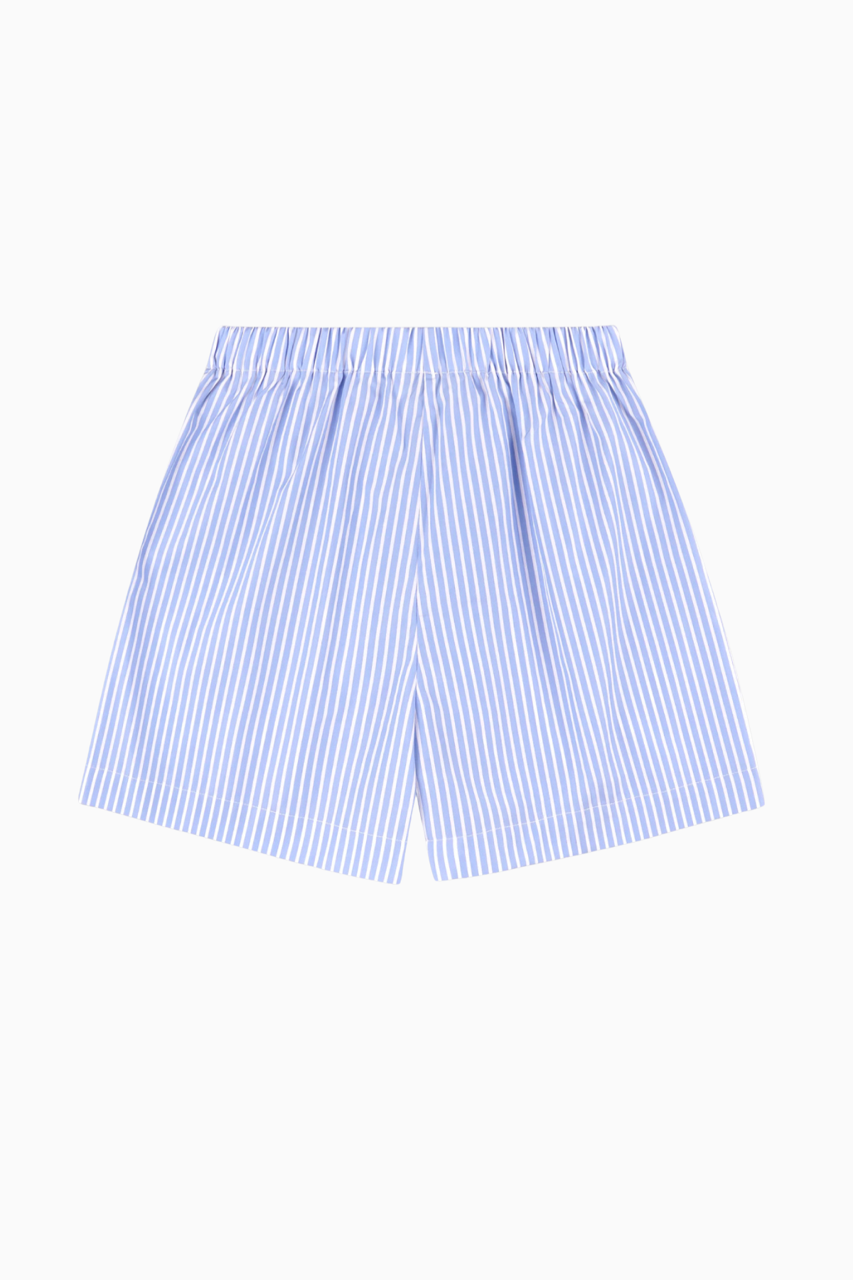 Sporty & Rich Eden Script Poplin Short - Blue/ White Stripe