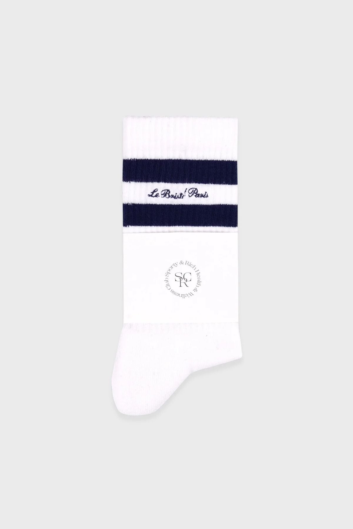Sporty & Rich Faubourg Socks - White/ Navy